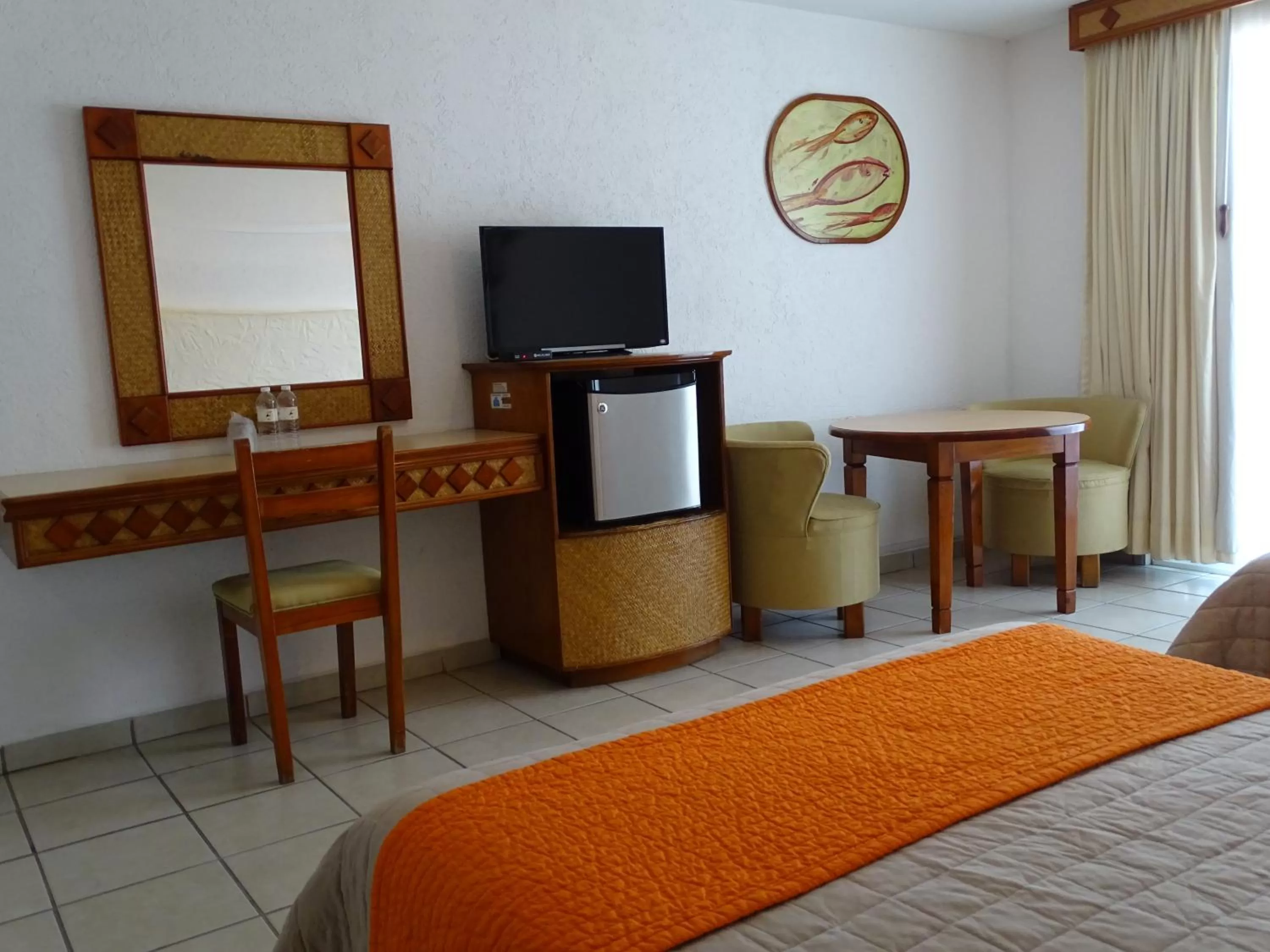 Bed in Hotel Palapa Palace