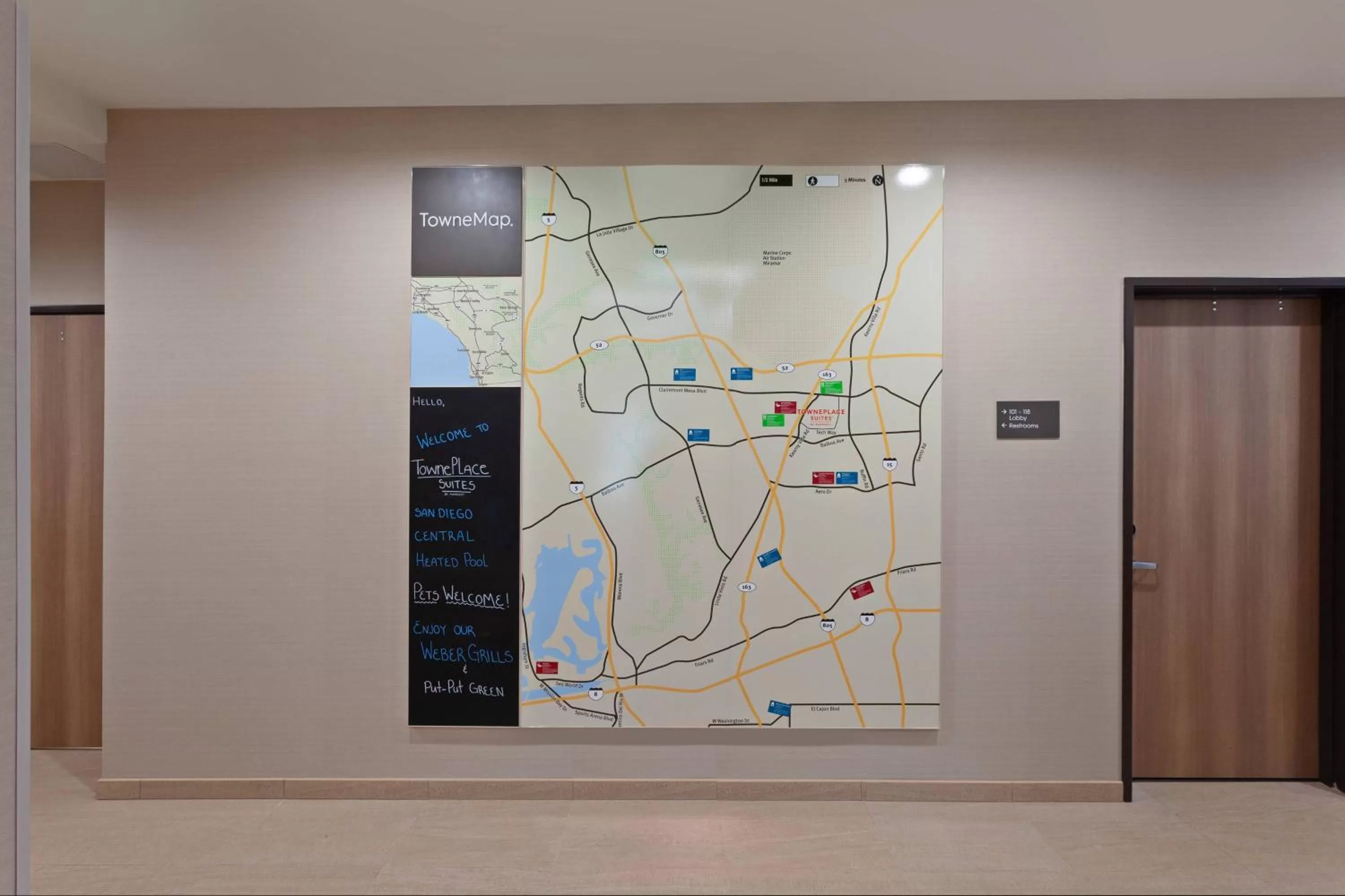 Lobby or reception in TownePlace Suites by Marriott San Diego Central