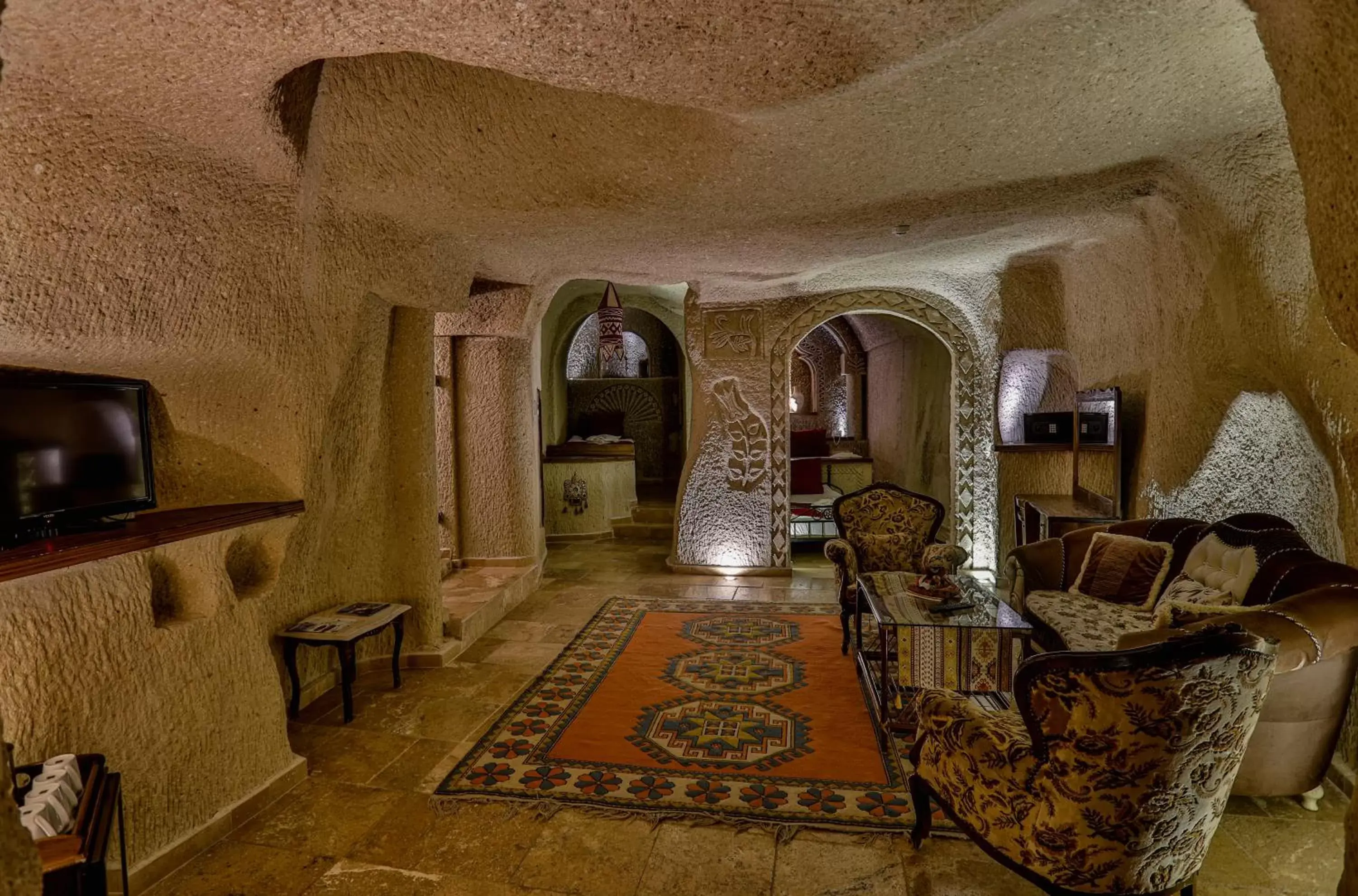 Seating Area in Hidden Cave Hotel