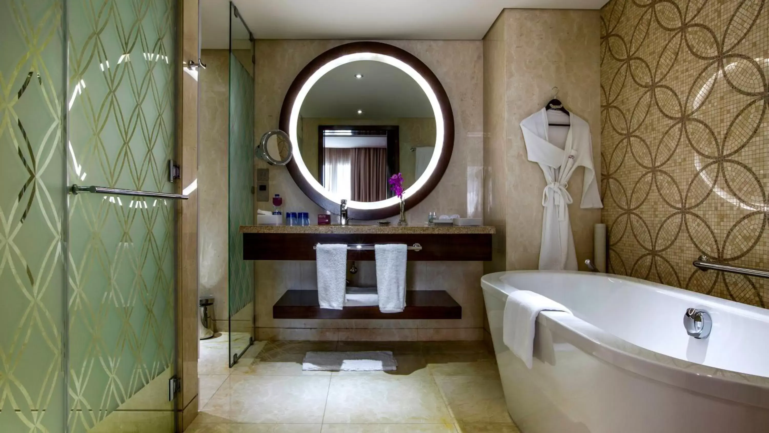 Shower, Bathroom in Crowne Plaza Dubai Deira, an IHG Hotel