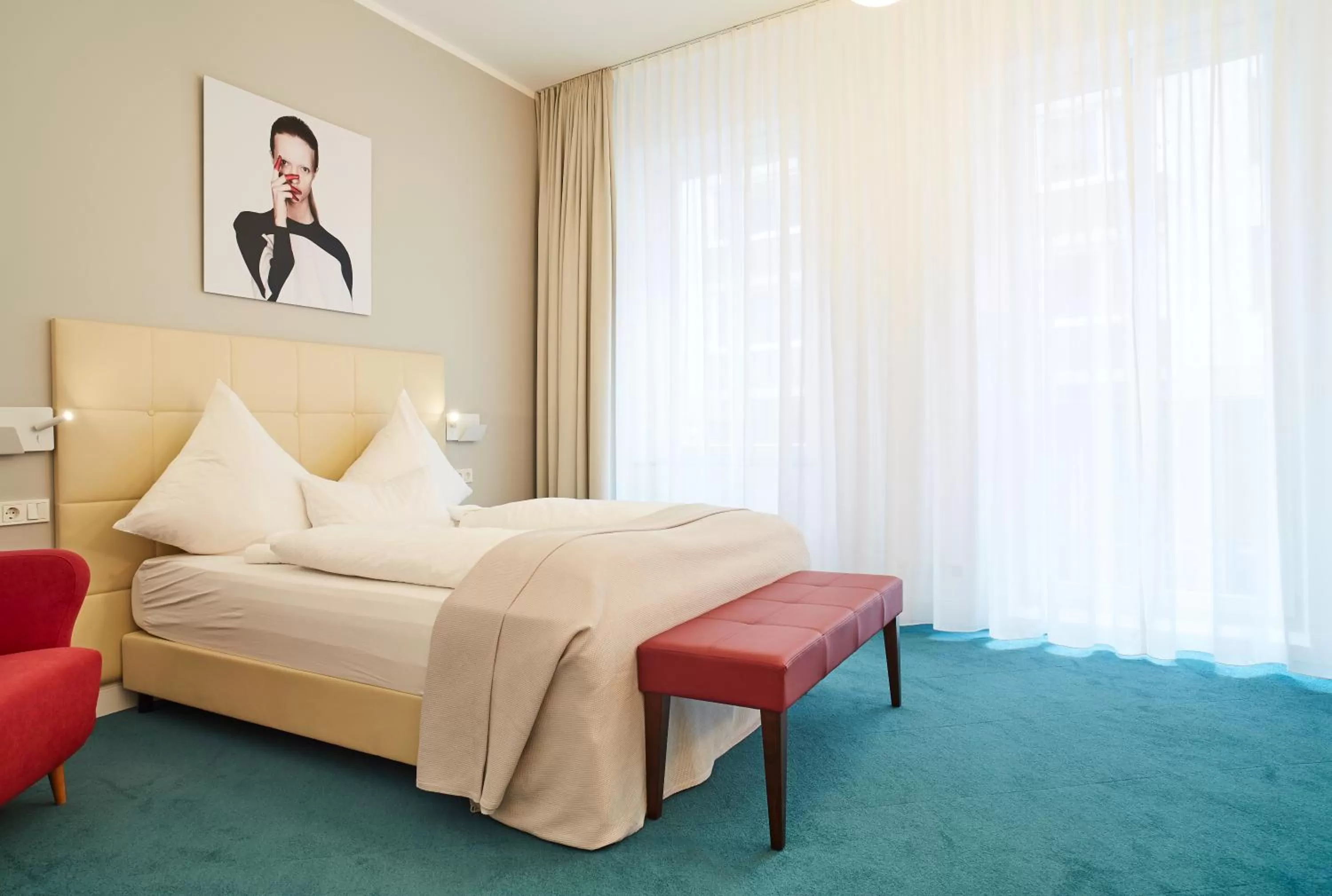 Bed in MAISON MARSIL - Boutique Hotel Köln