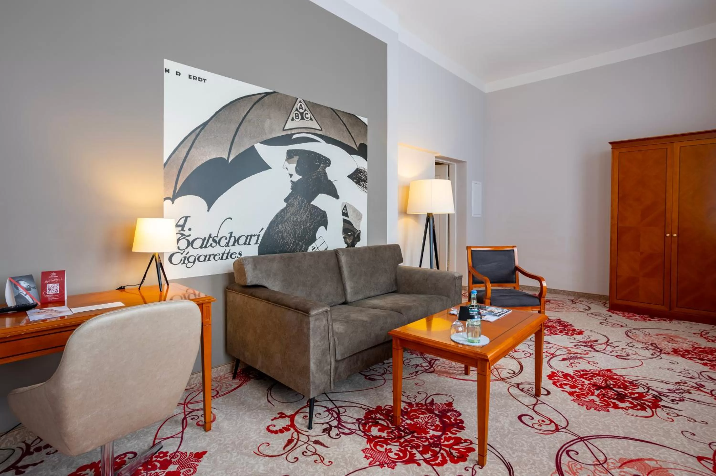 Living room in Batschari Palais Baden-Baden