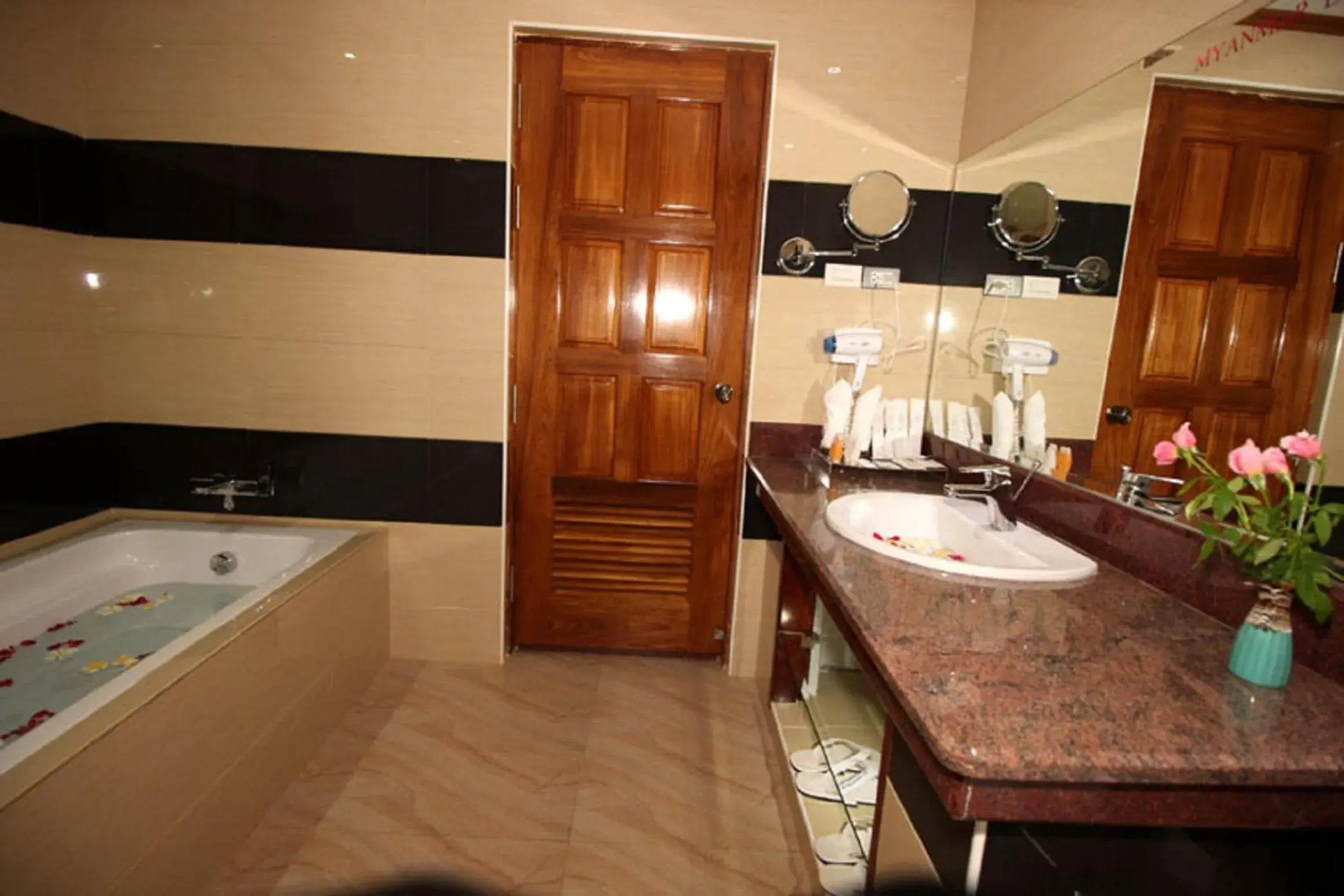 Bathroom in Myanmar Life Hotel