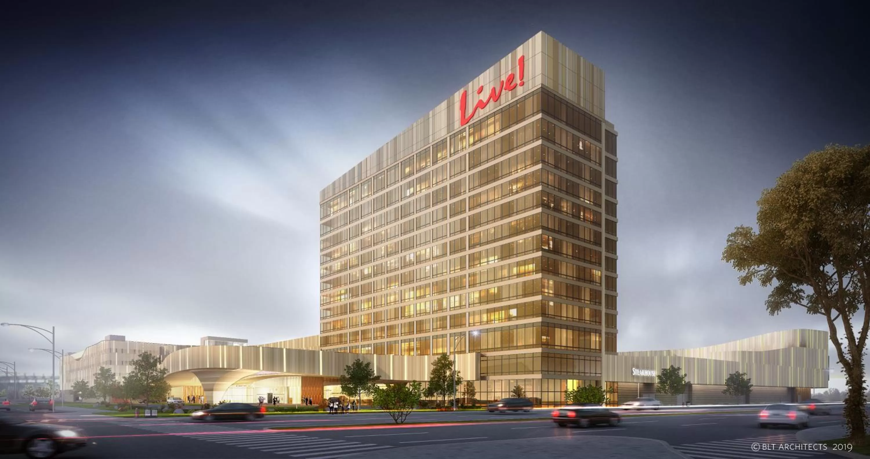 Facade/entrance in Live! Casino & Hotel - Philadelphia