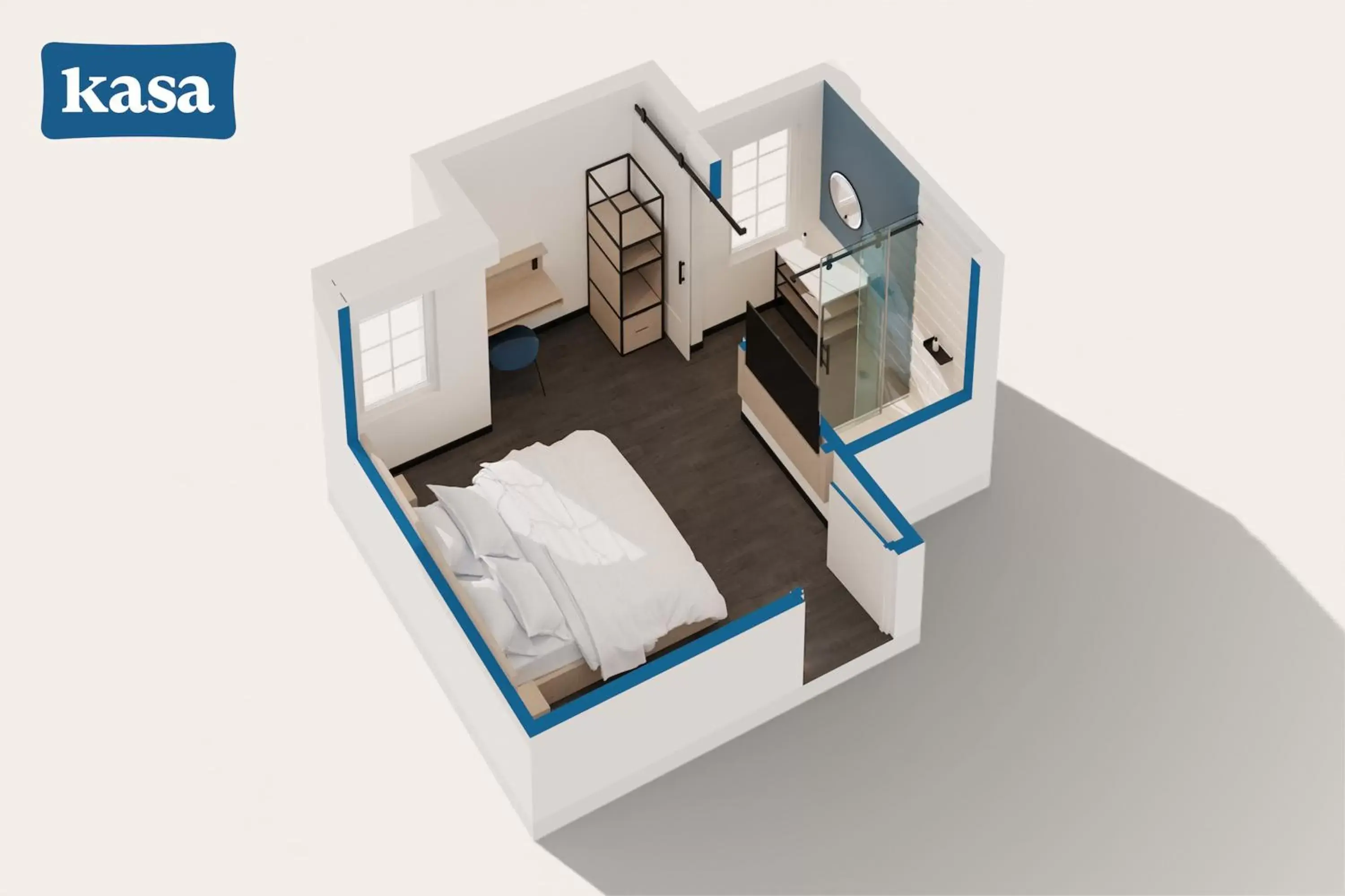 Floor Plan in Kasa Niche Hotel Redwood City