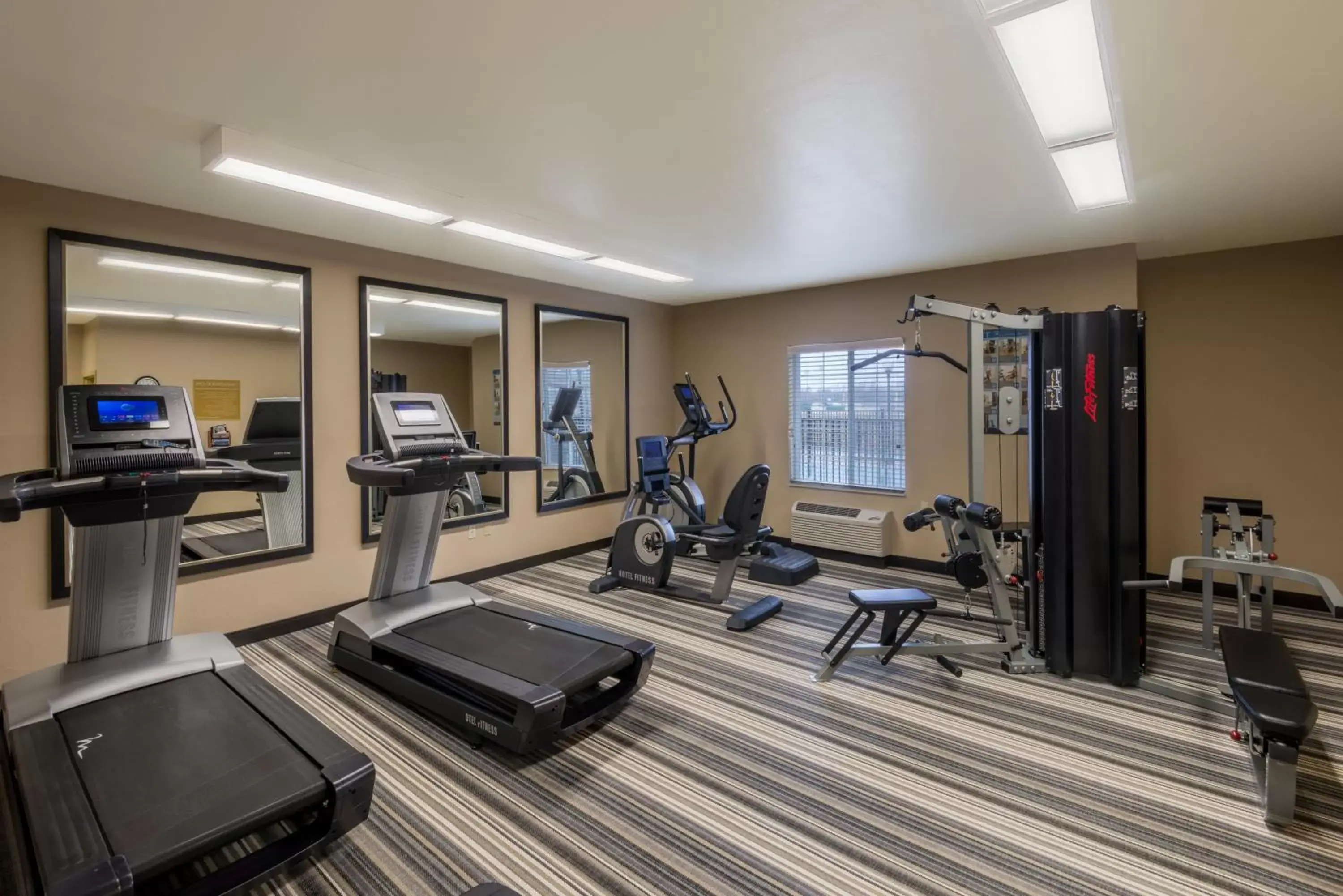 Fitness centre/facilities, Fitness Center/Facilities in Candlewood Suites Del City, an IHG Hotel