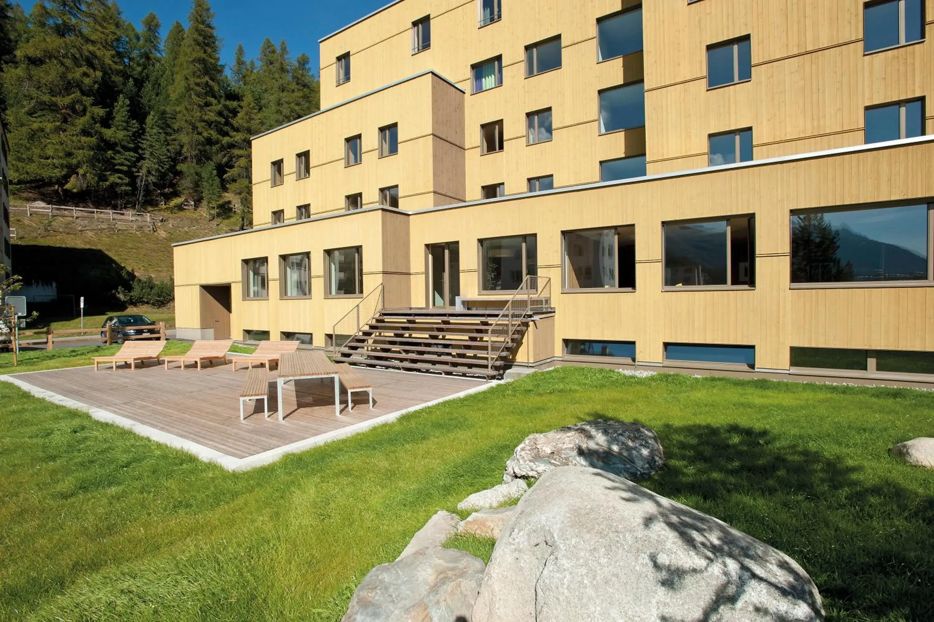 Facade/entrance, Property Building in St. Moritz Youth Hostel