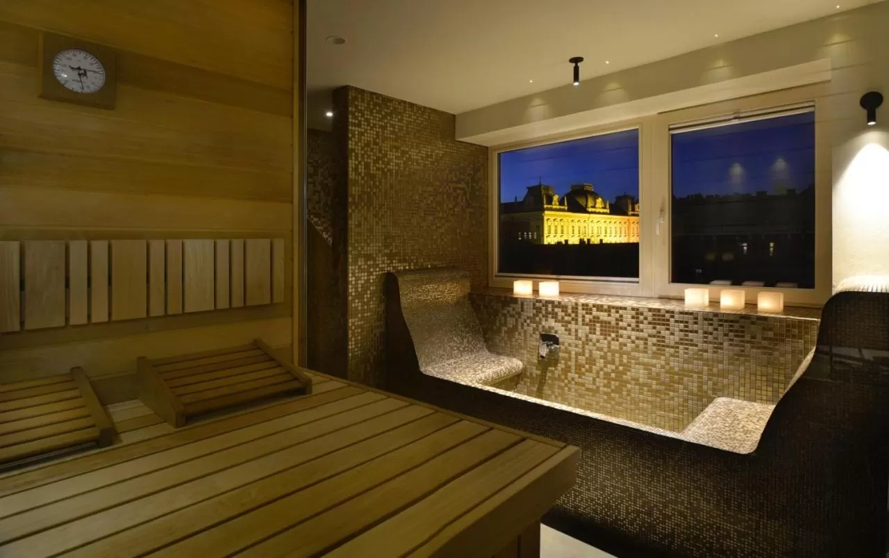 Sauna in Hotel Maribor & Garden Rooms