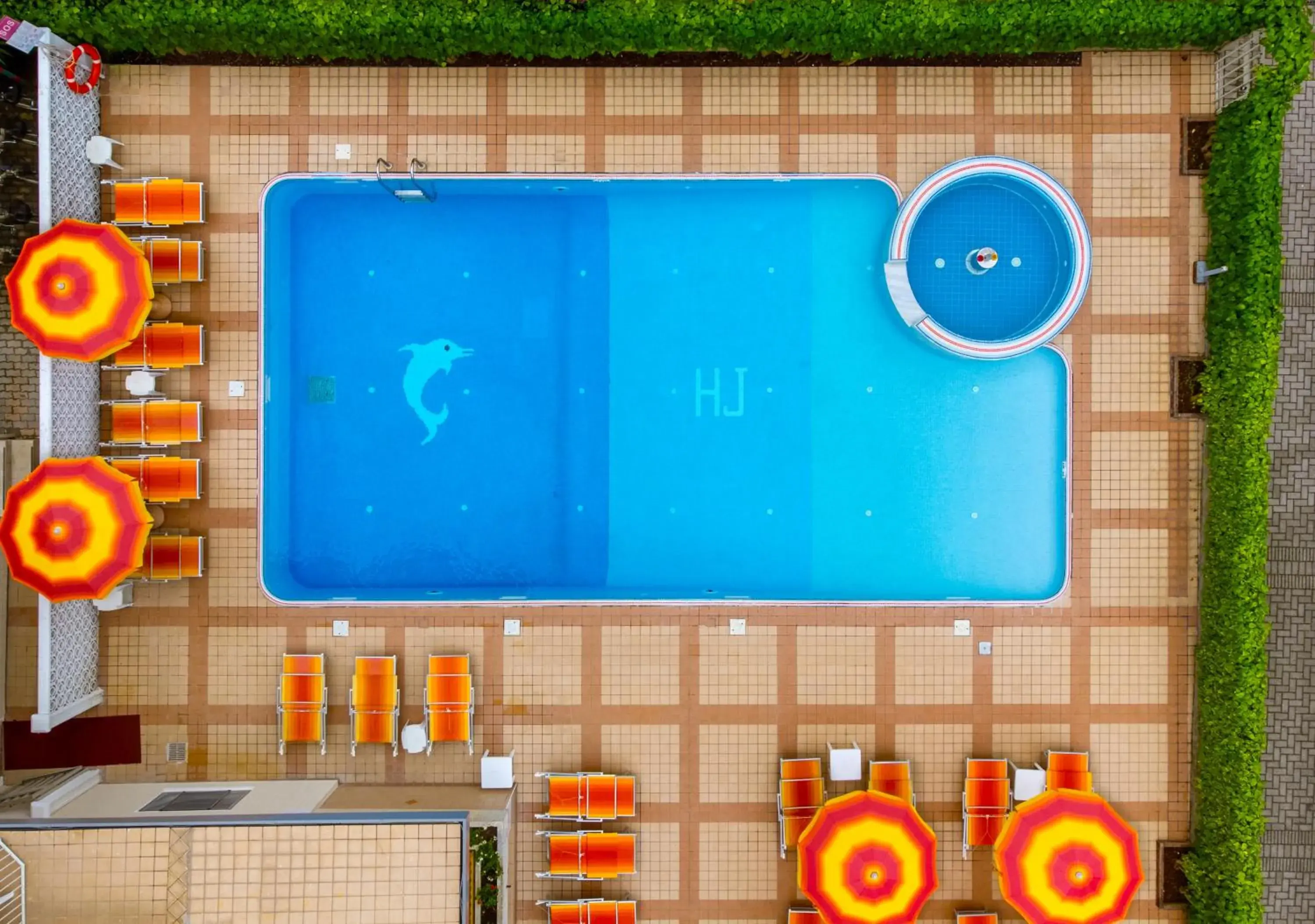 Pool view, Floor Plan in Hotel Jalisco
