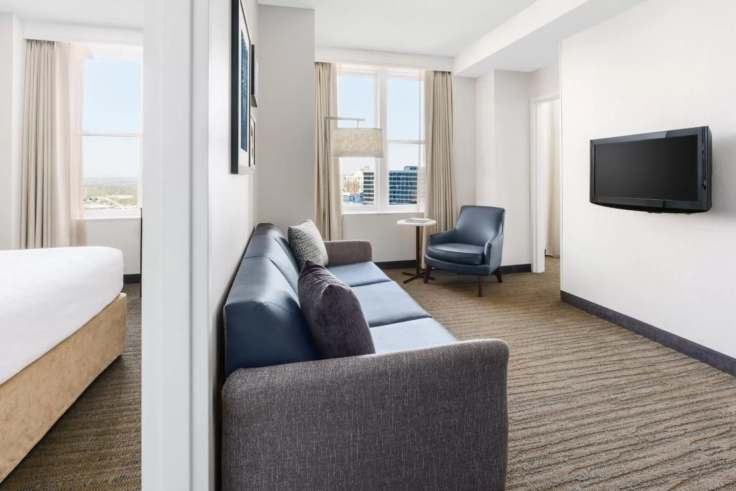 Bedroom, Seating Area in Residence Inn Atlanta Downtown