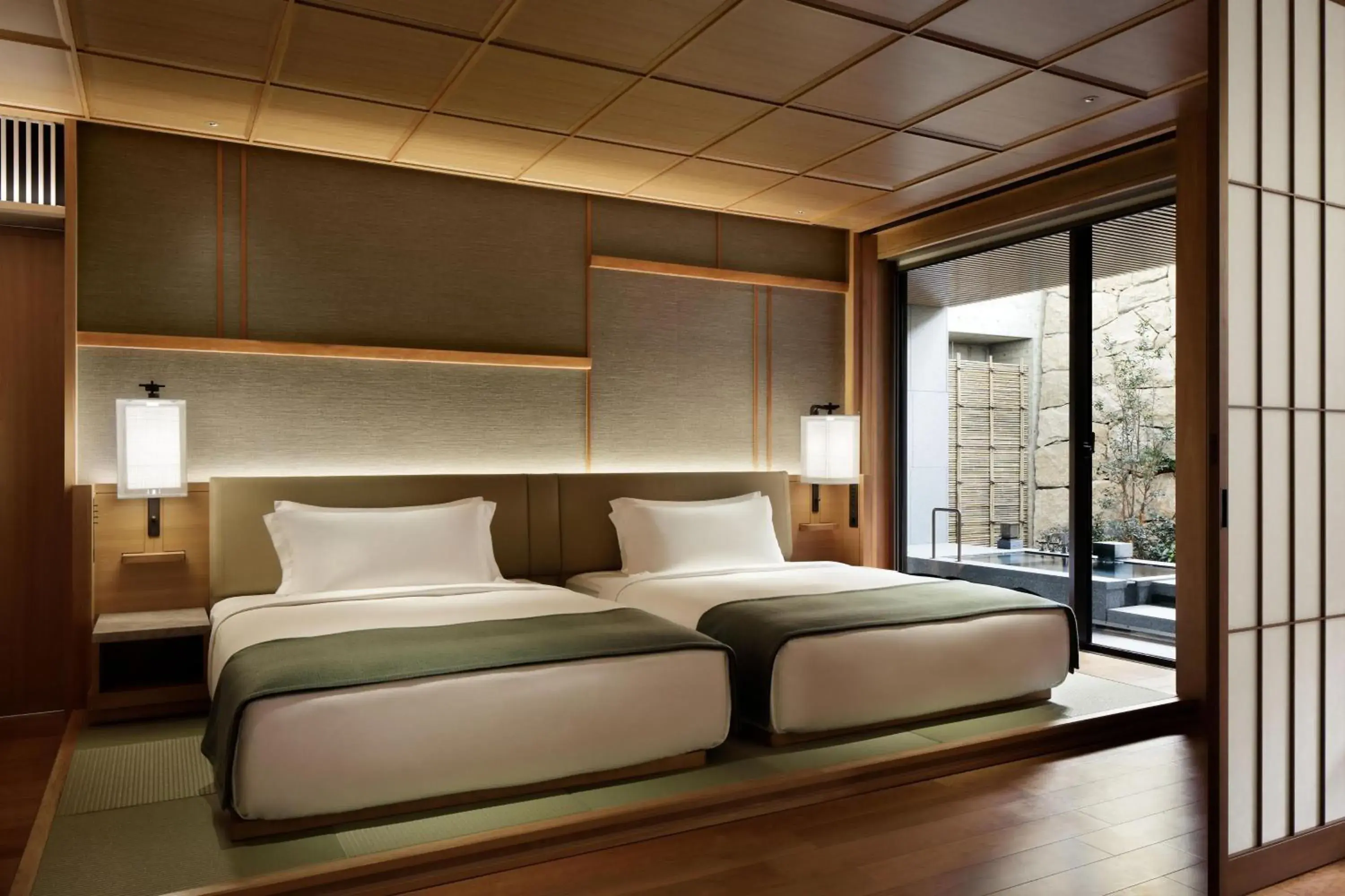 Photo of the whole room, Bed in HOTEL THE MITSUI KYOTO, a Luxury Collection Hotel & Spa