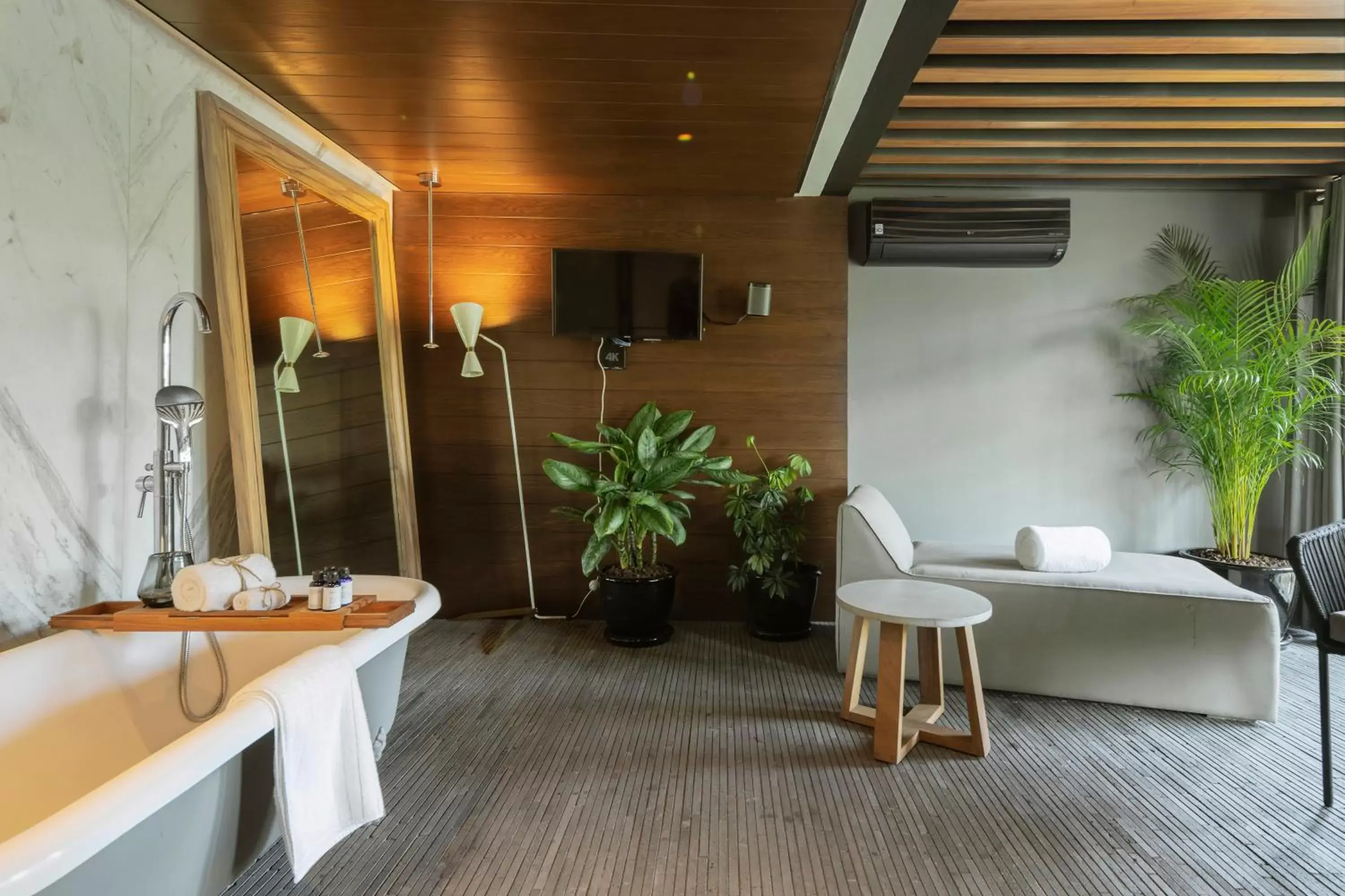Living room, Bathroom in Brick Hotel Mexico City - Small Luxury Hotels of the World
