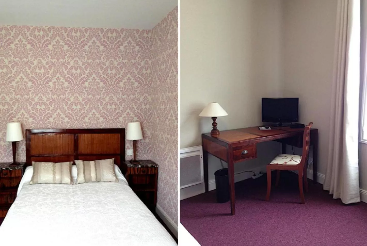 Bed in Hôtel Diderot