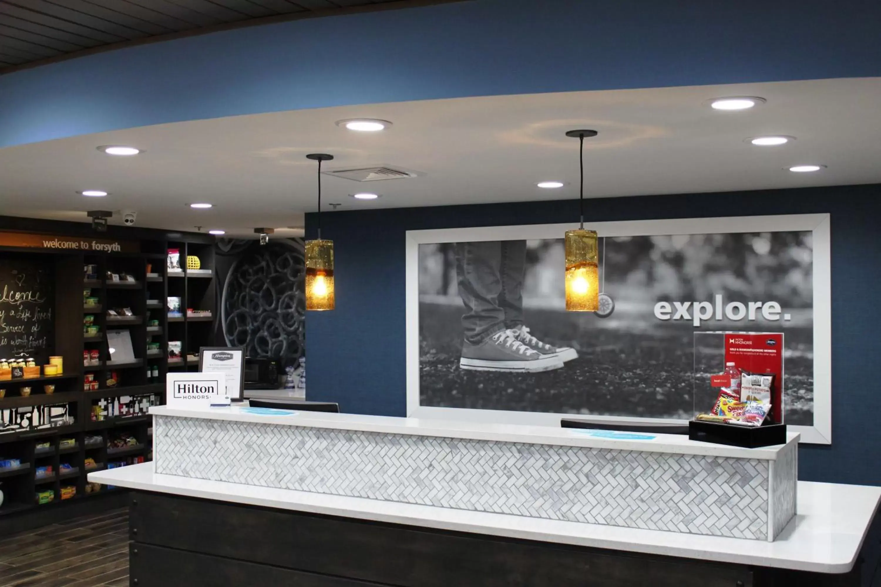 Lobby or reception in Hampton Inn Forsyth Lobby or reception in Hampton Inn Forsyth