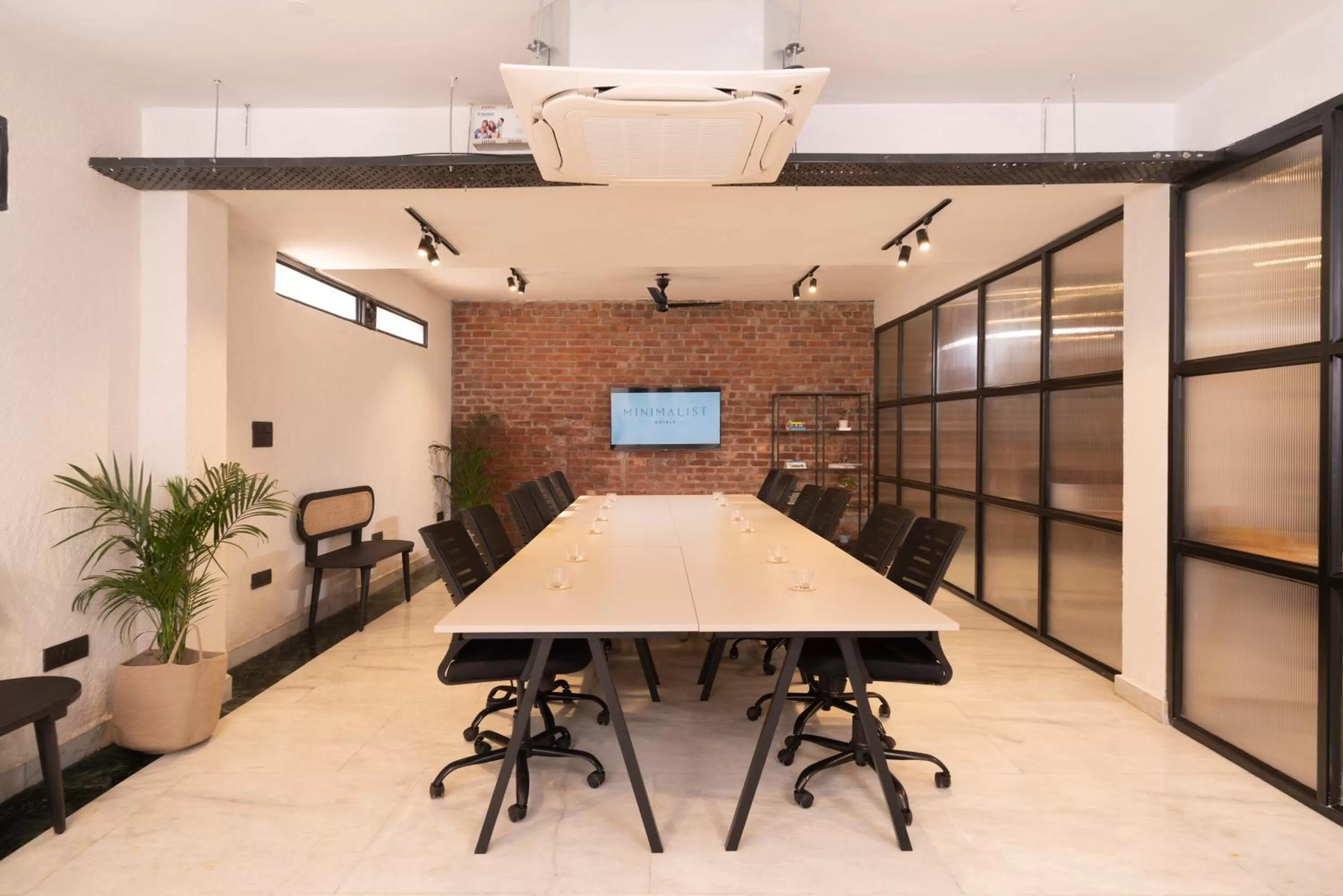 Meeting/conference room in Minimalist Poshtel & Suites