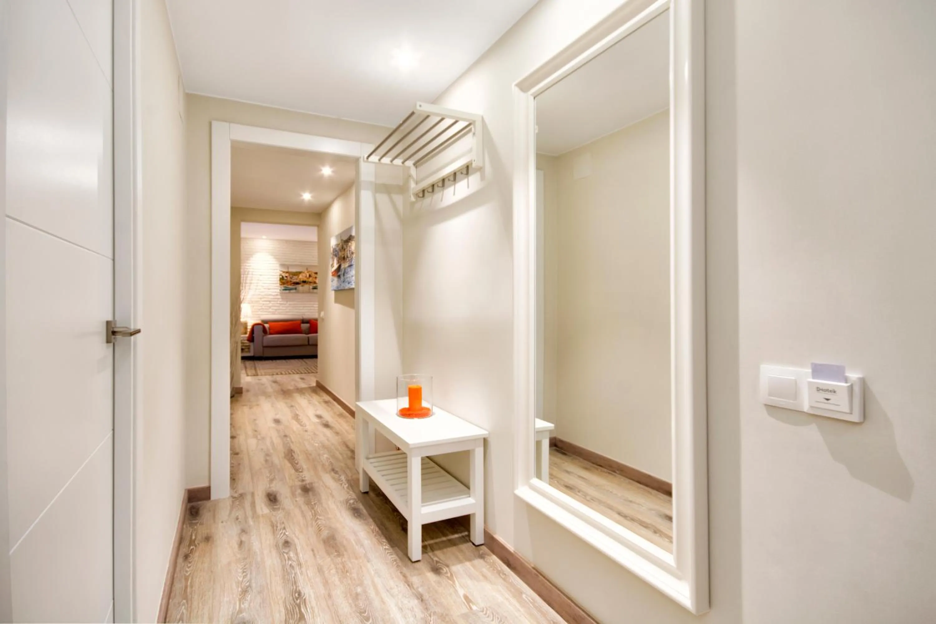 Living room, Bed in Eixample Building Apartments by Mercedes Heritage