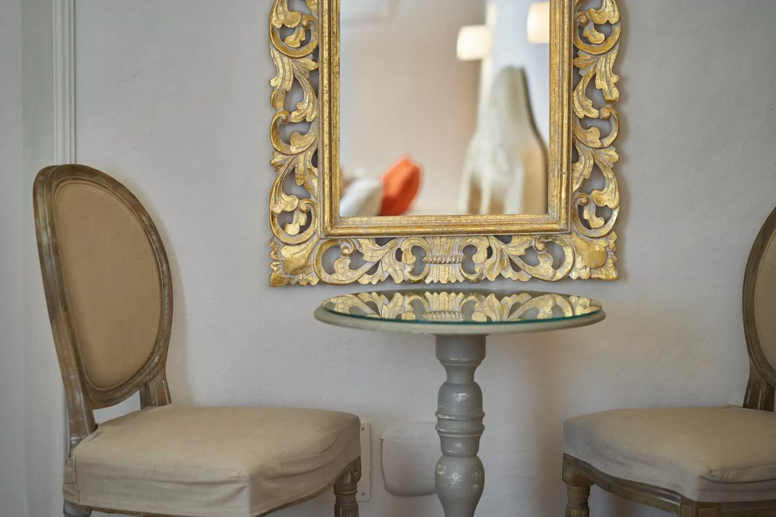 Decorative detail, Seating Area in Palazzo del Magnifico B&B