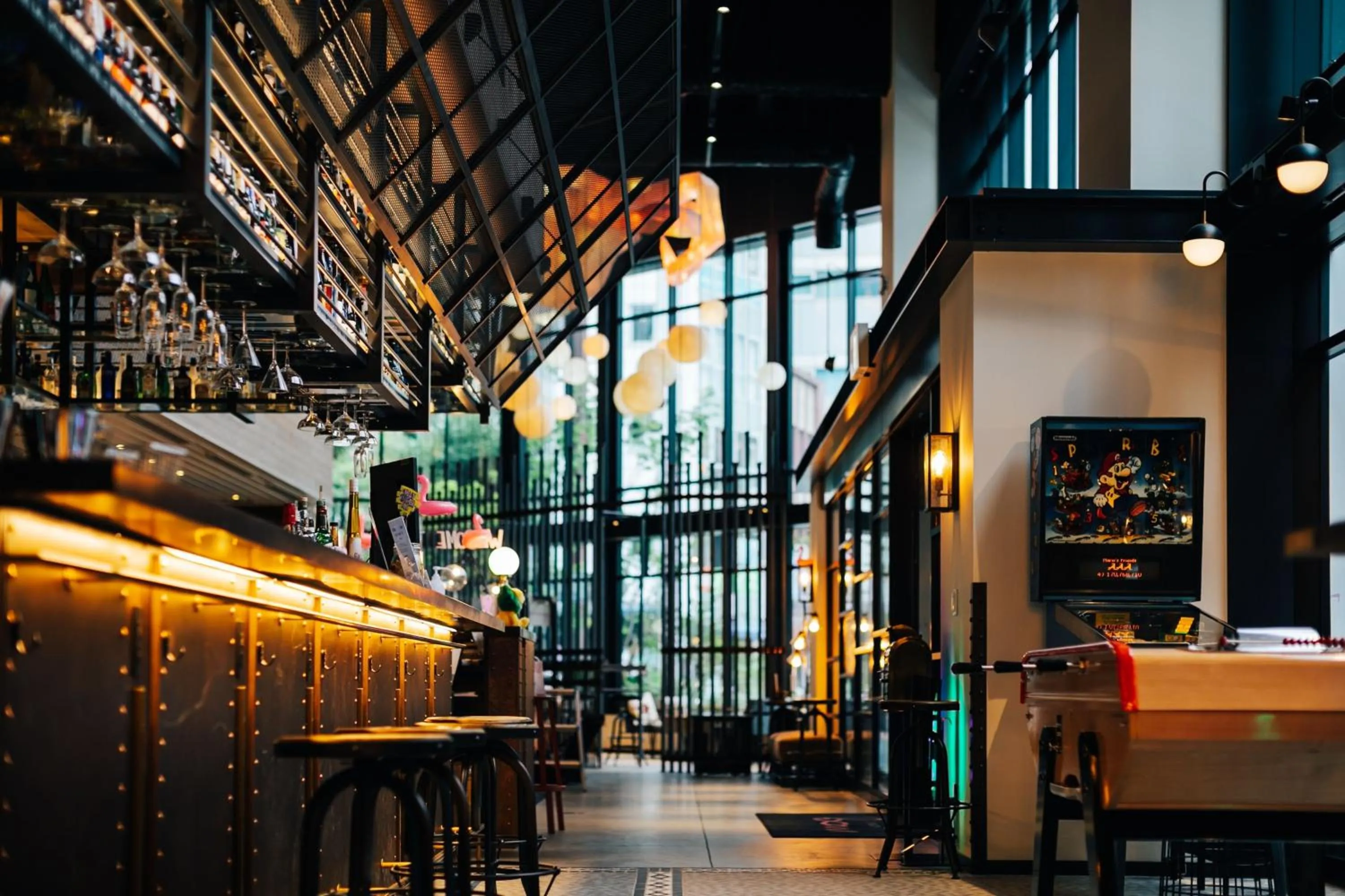 Lounge or bar in Moxy Osaka Umeda