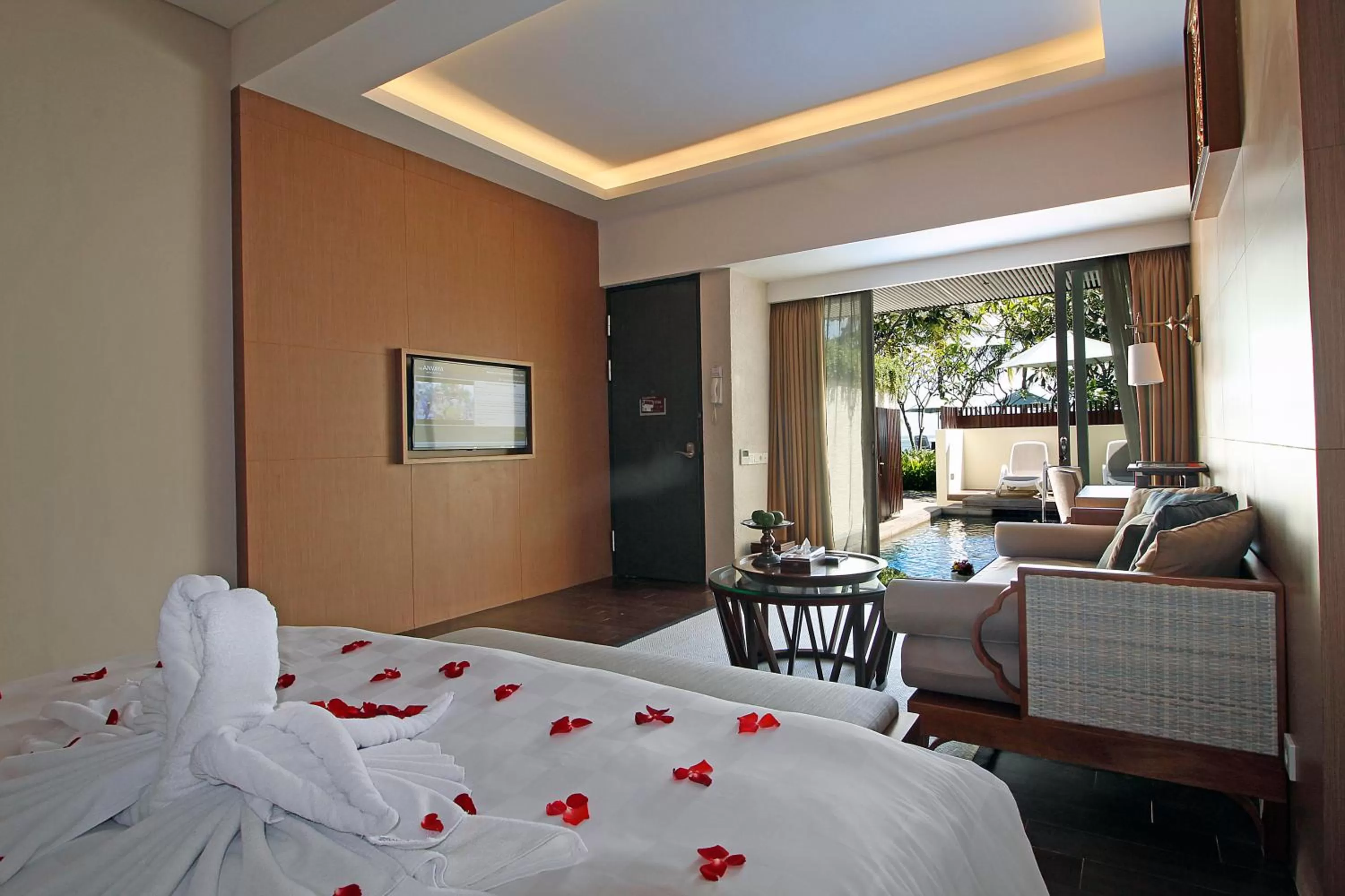 Living room, Bed in The Anvaya Beach Resort Bali