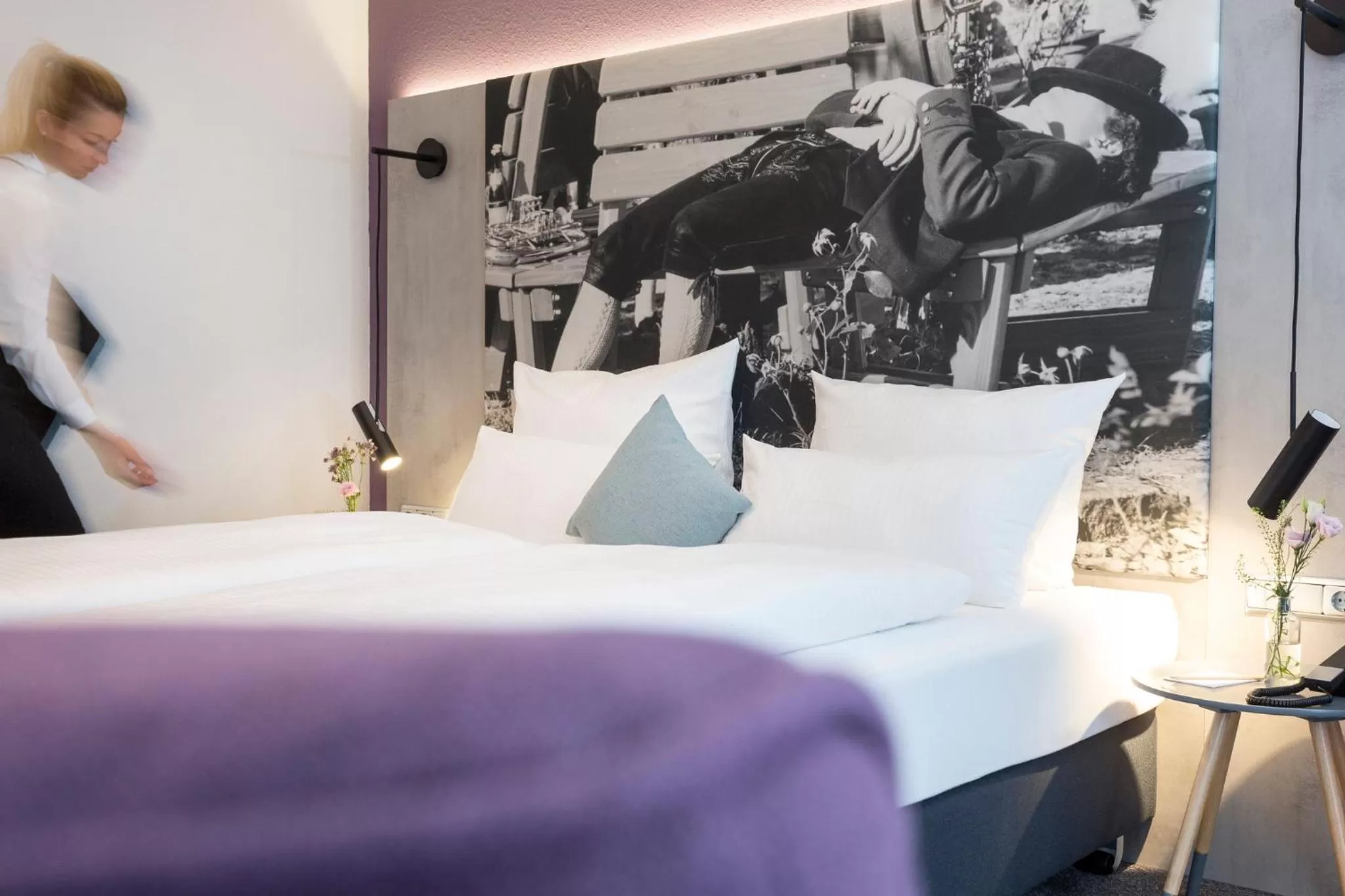 Bed in Hotel Hörterer Der Hammerwirt