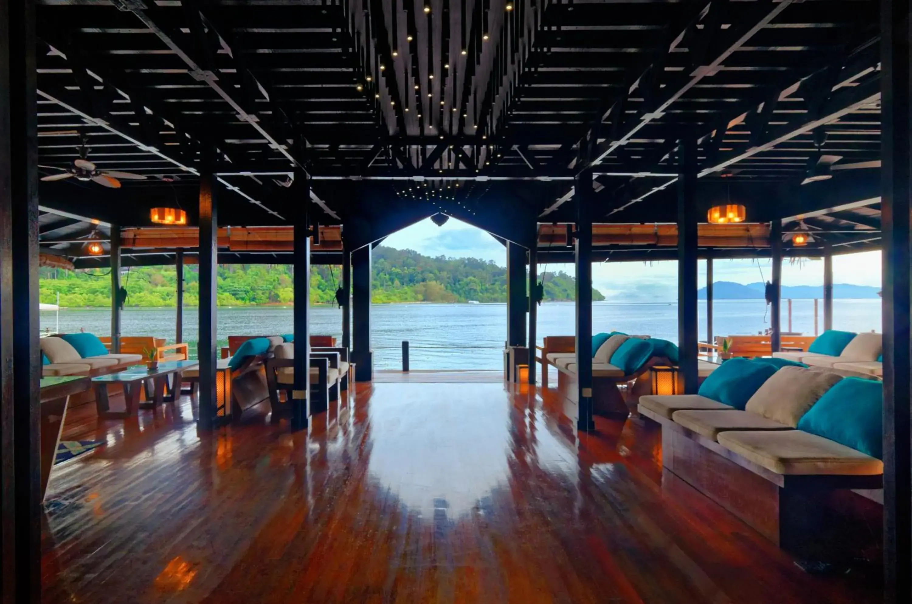 Living room in Gayana Marine Resort