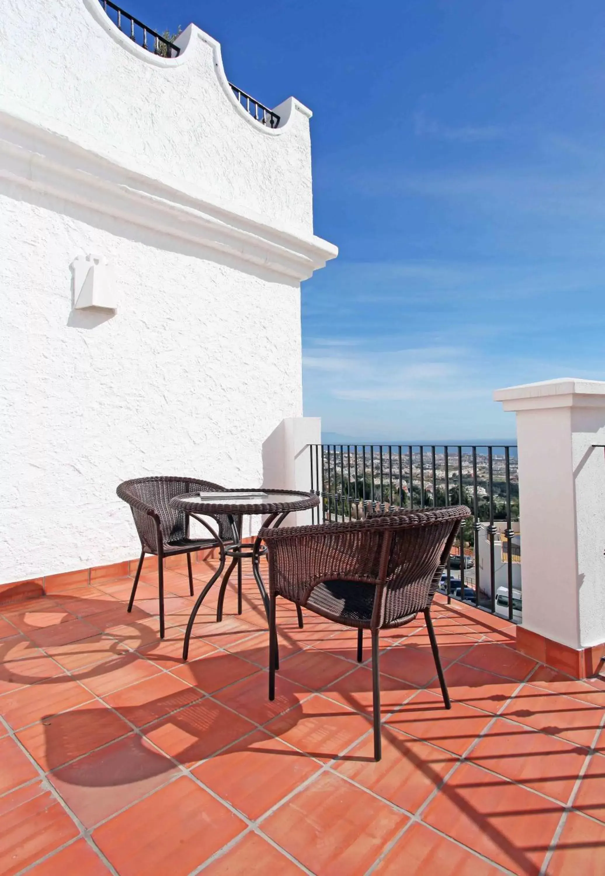 View (from property/room), Balcony/Terrace in Hotel La Fonda