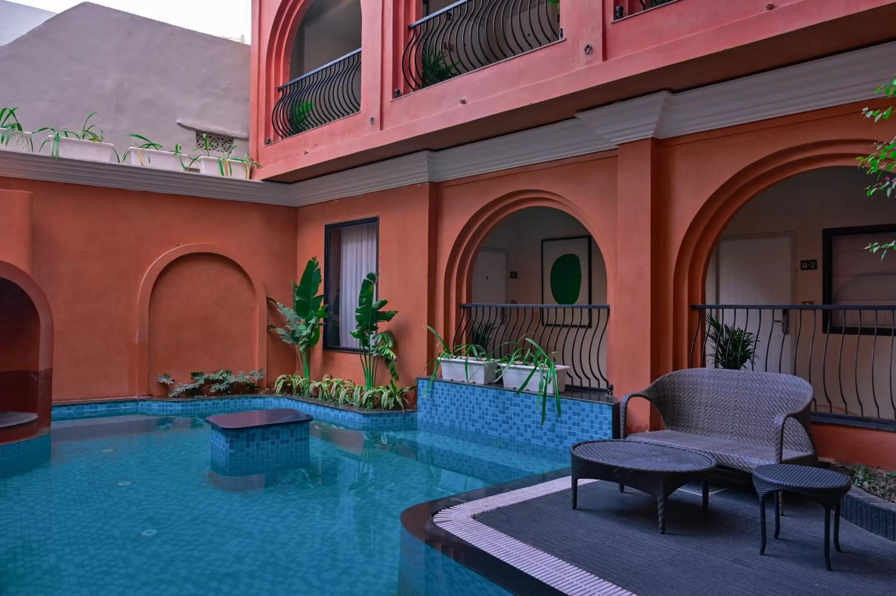 Property building, Swimming Pool in The Red Pier by Downtown Udaipur