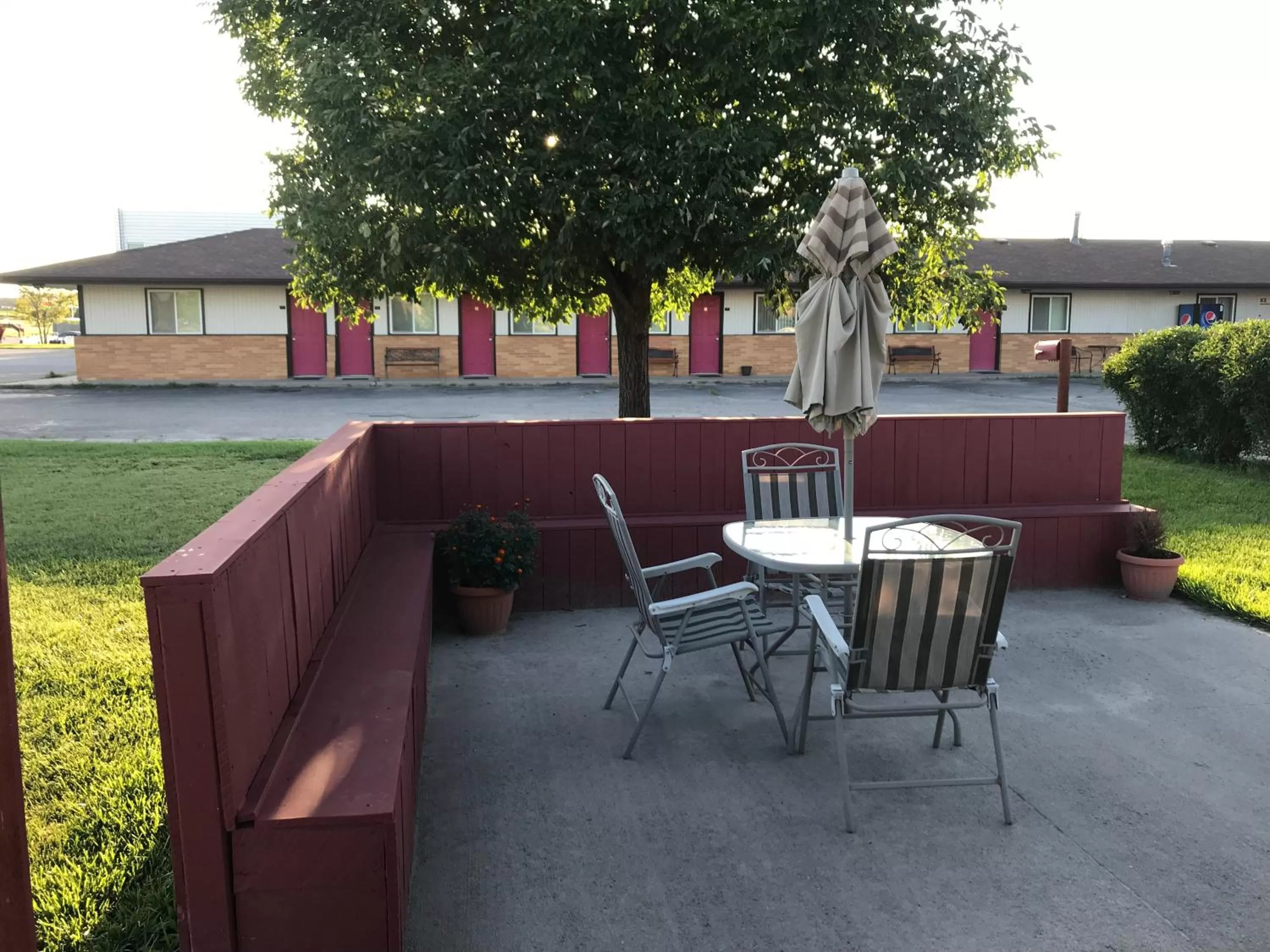 Patio in Motel Grand