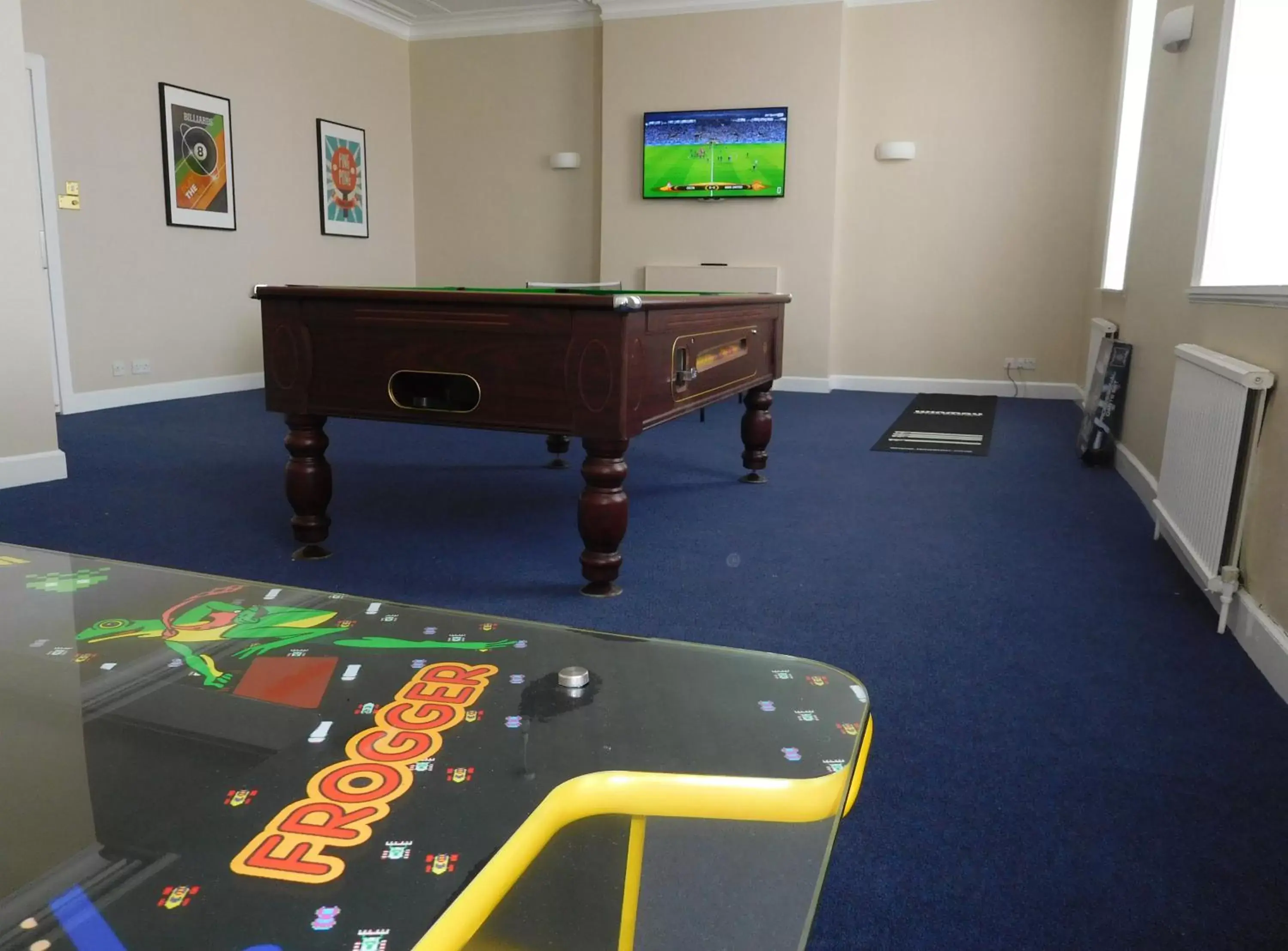 Game Room, Billiards in Cross Keys Hotel, Kelso