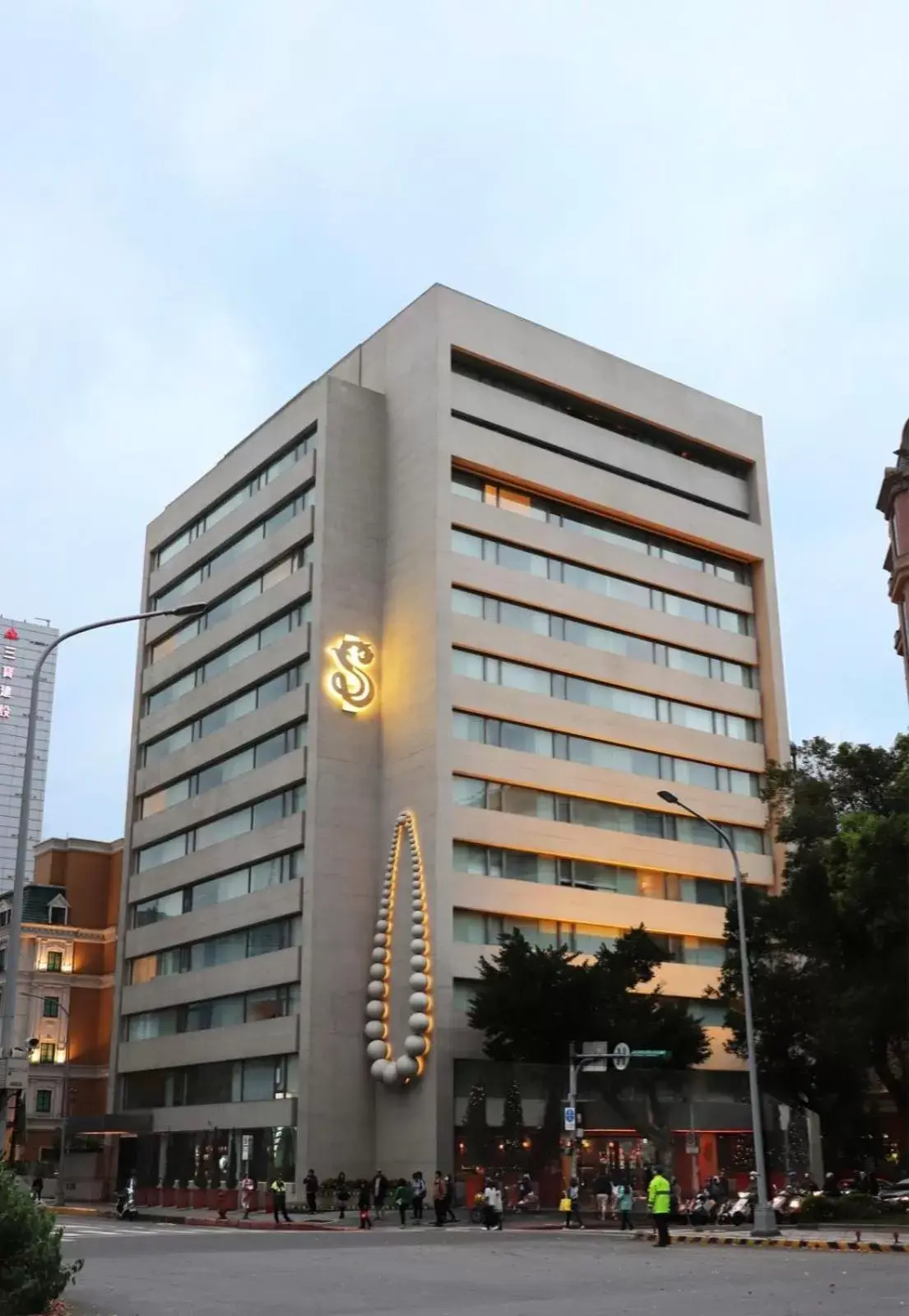 Bird's eye view, Property Building in S Hotel | Designed by Philippe Starck