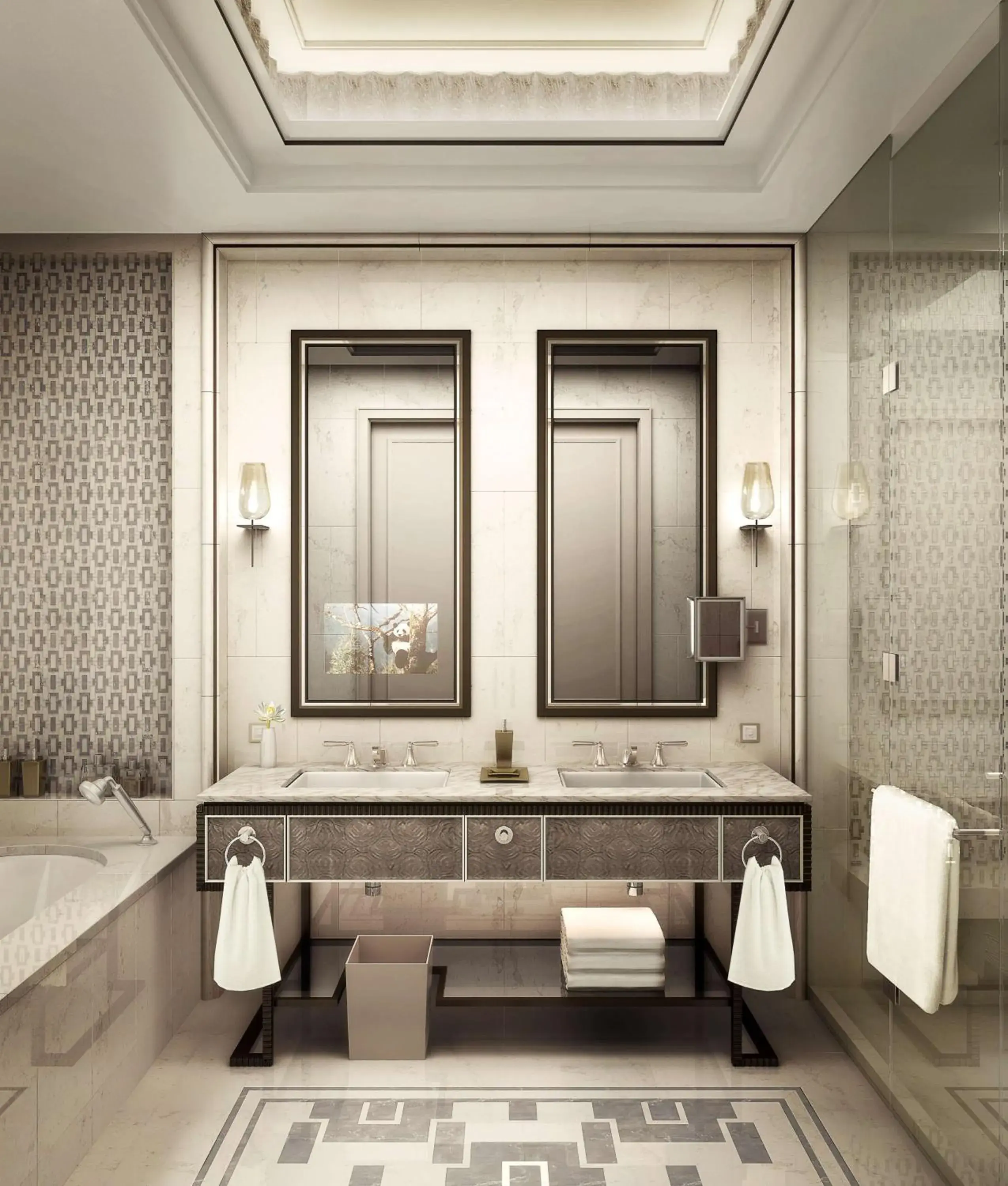 Bathroom in Waldorf Astoria Chengdu