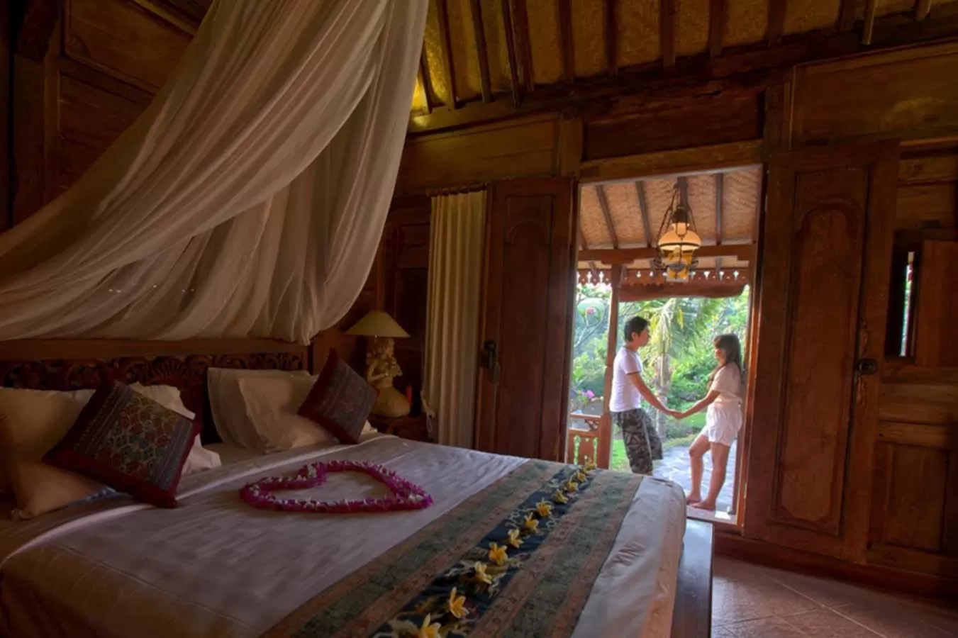Decorative detail, Bed in Shanti Natural Panorama View Hotel