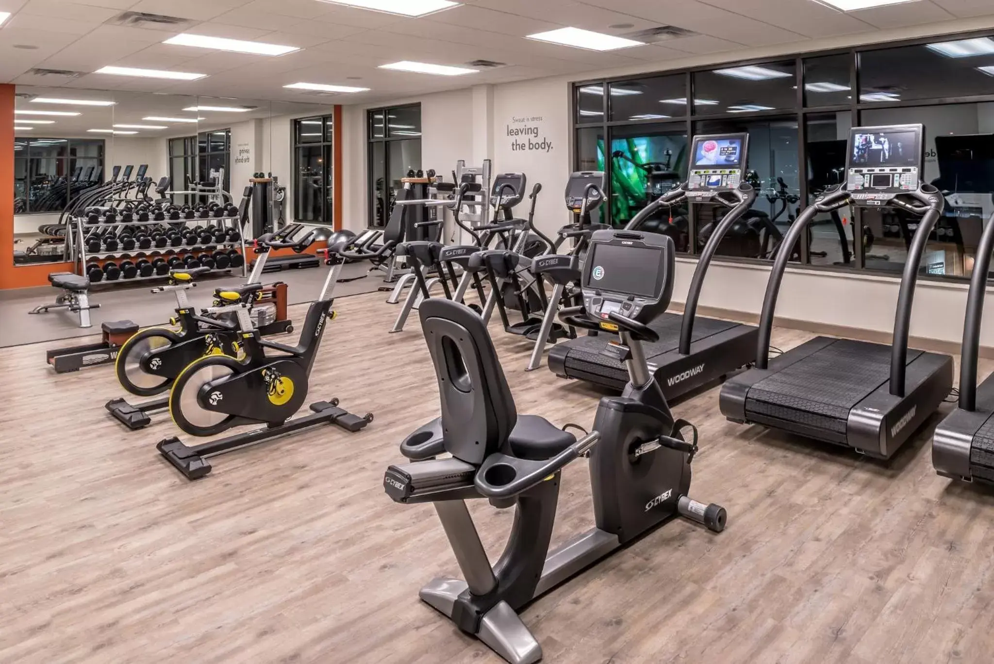 Fitness centre/facilities in EVEN Hotel Eugene by IHG Fitness centre/facilities in EVEN Hotel Eugene by IHG
