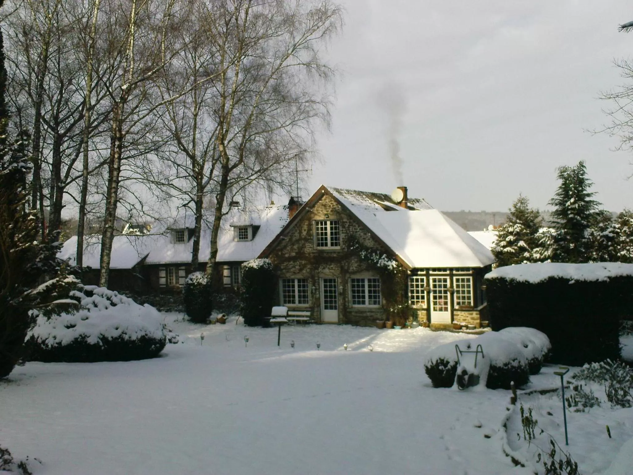 Facade/entrance, Winter in La Croix du Reh