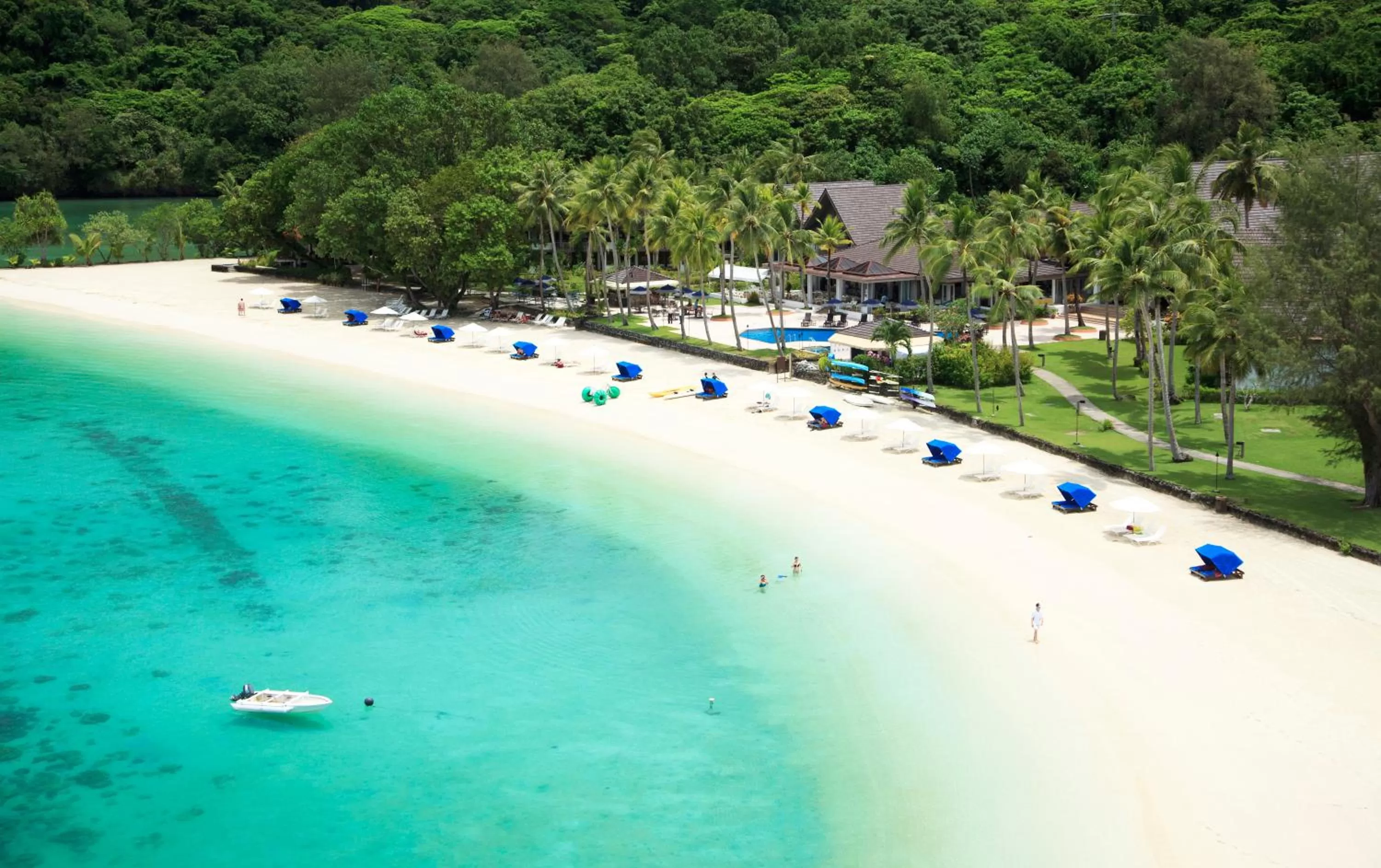 Beach in Palau Pacific Resort & The Pristine Villas and Bungalows