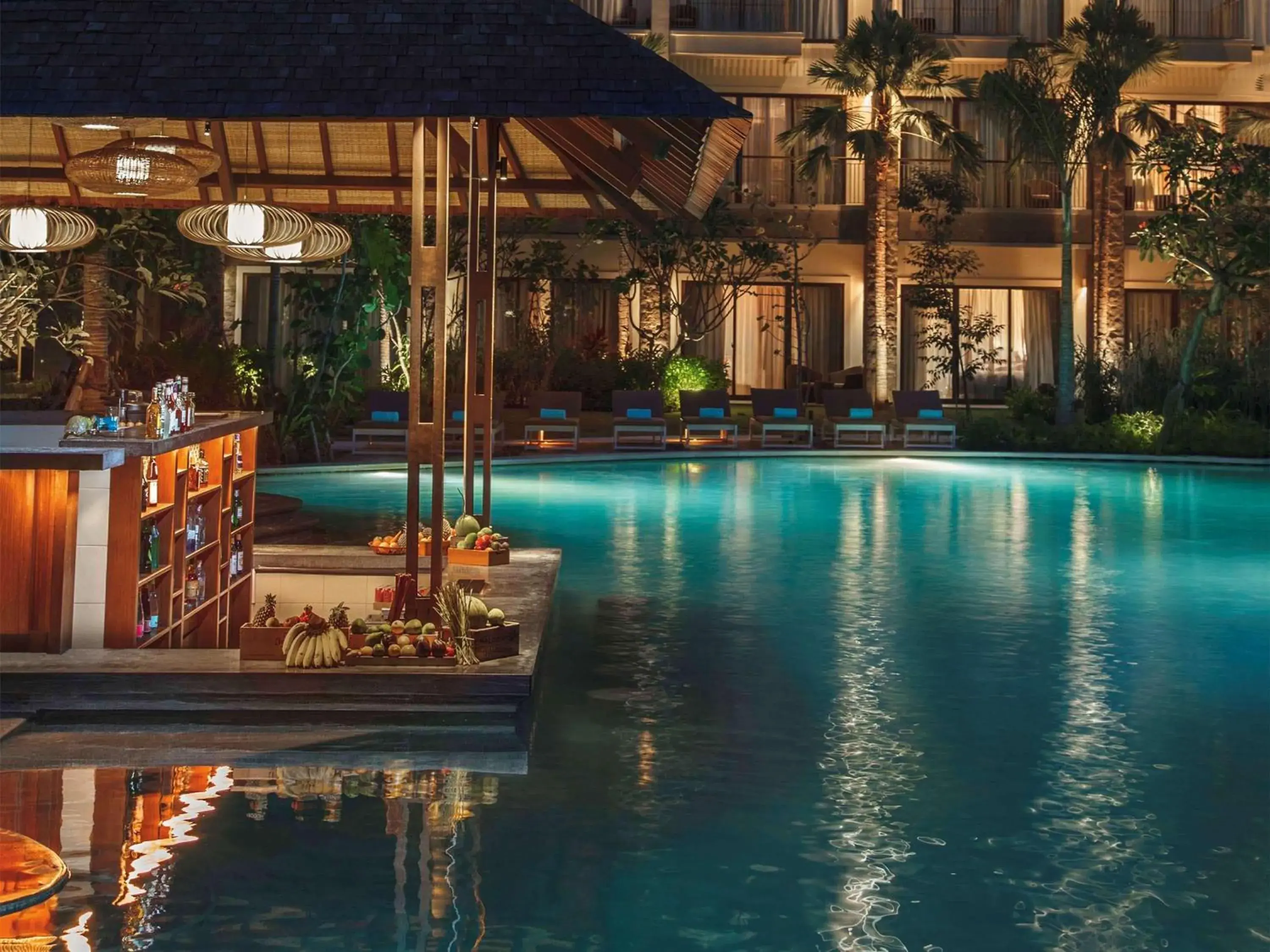 Lounge or bar, Swimming Pool in Mövenpick Resort & Spa Jimbaran Bali