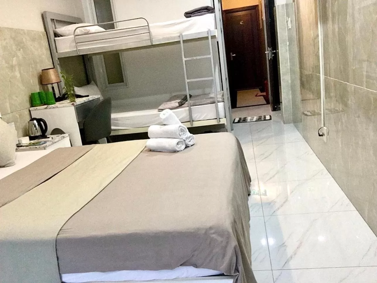 Bed in SaiGon CoZy Hotel "241 Pham Ngu Lao Street''