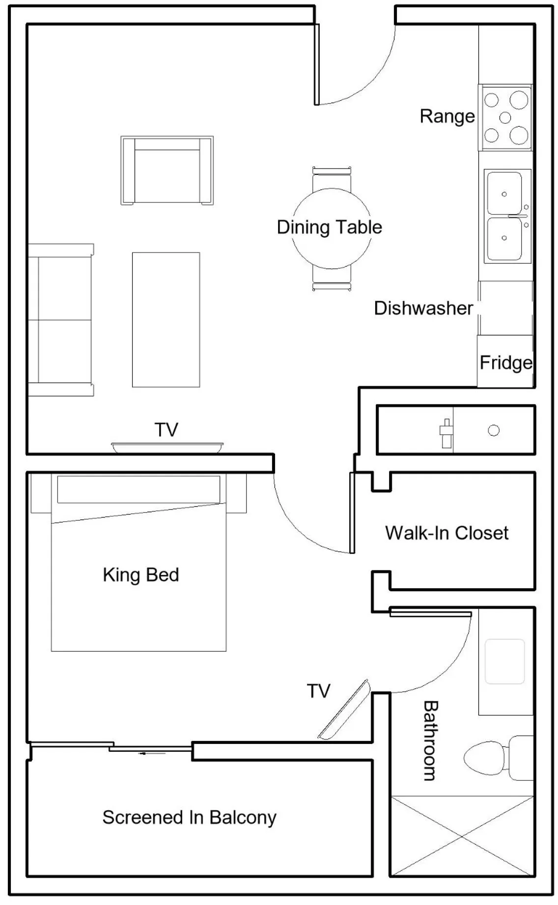 Floor plan in Wiggins Pass Chalet
