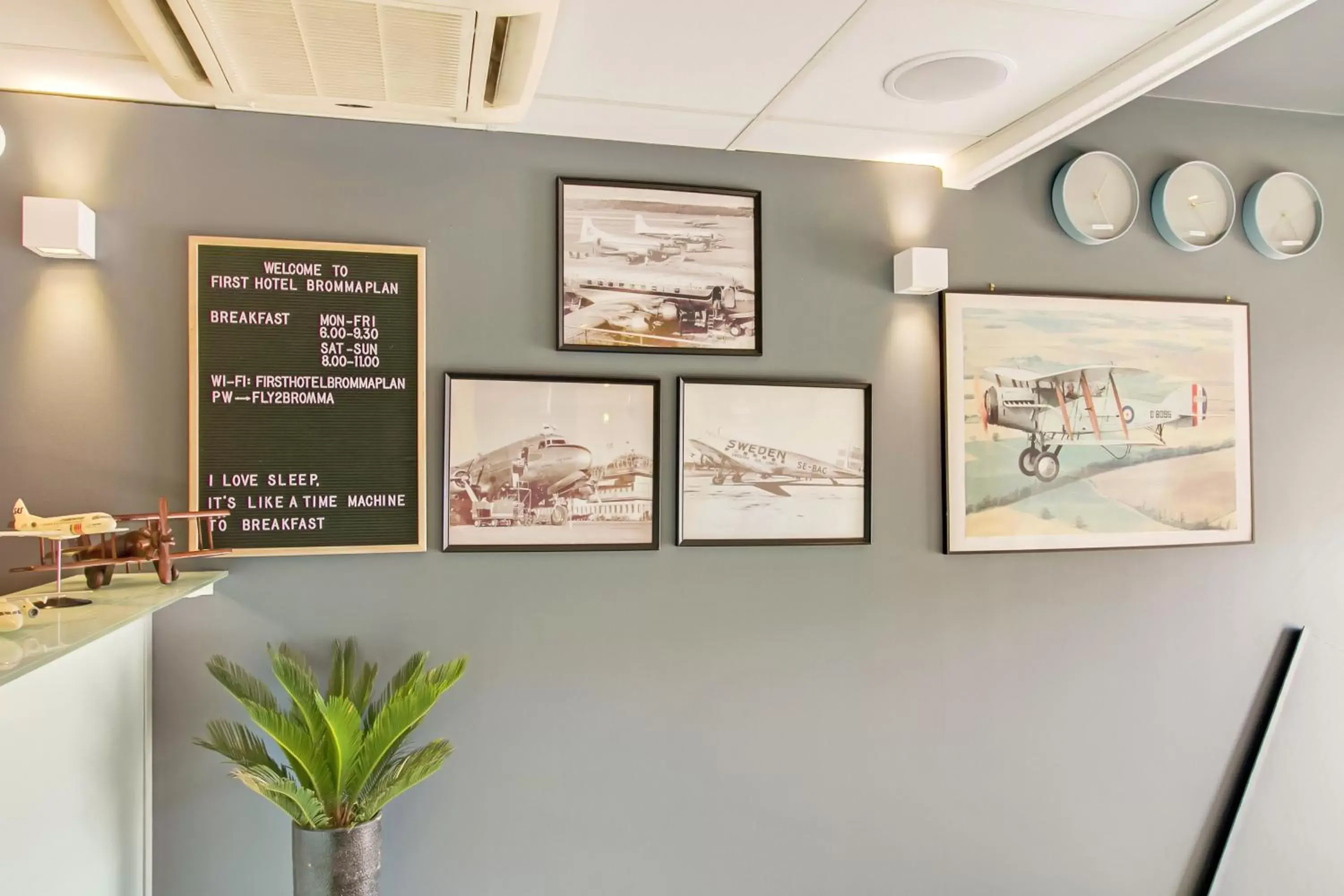 Lobby or reception in First Hotel Brommaplan Lobby or reception in First Hotel Brommaplan