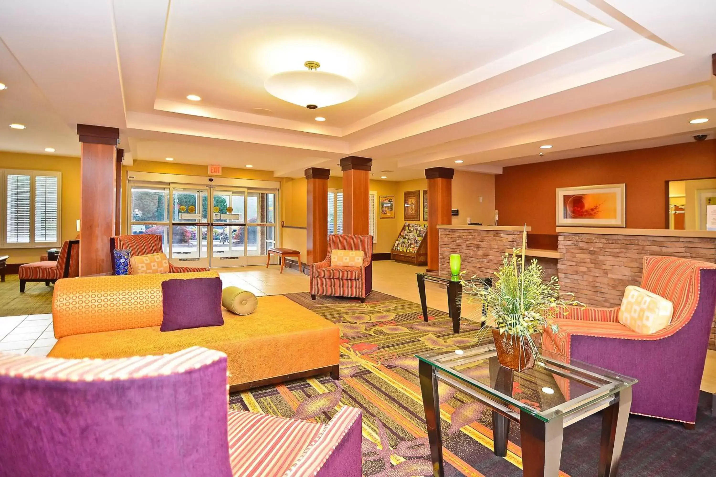 Lobby or reception, Seating Area in Fairfield Inn & Suites Cherokee