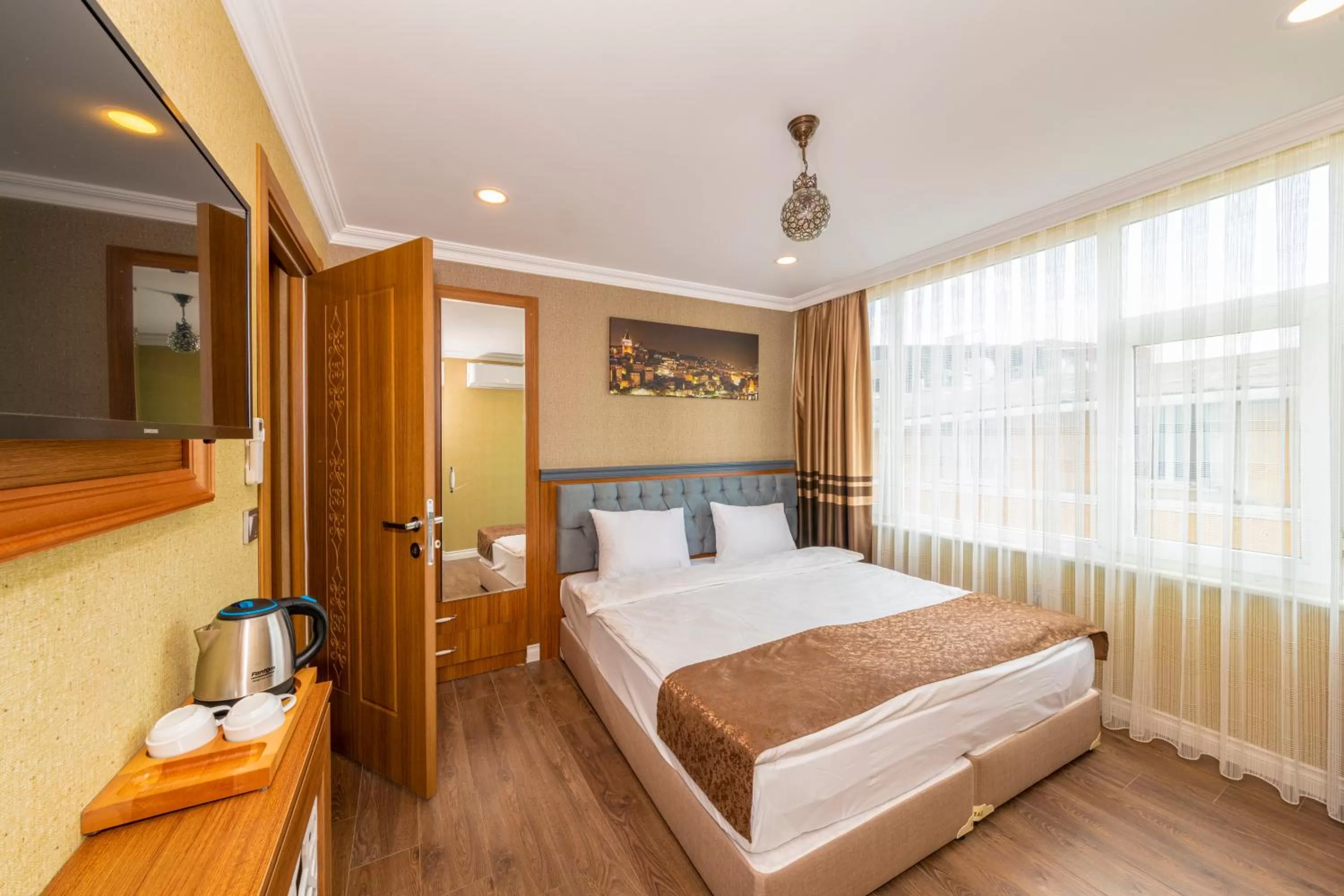 Bed in Golden Sand Hotel