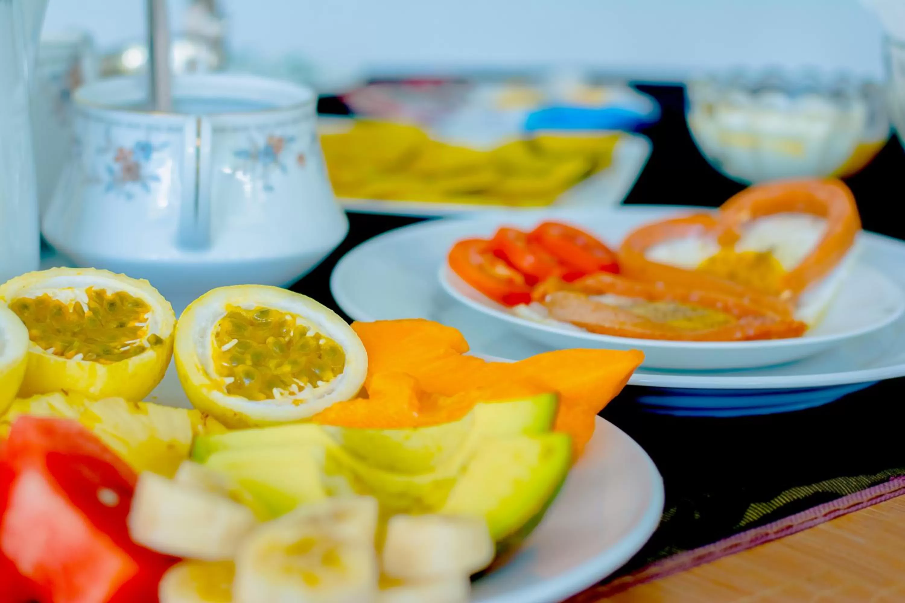 Buffet breakfast in Kandy Riverside Villa