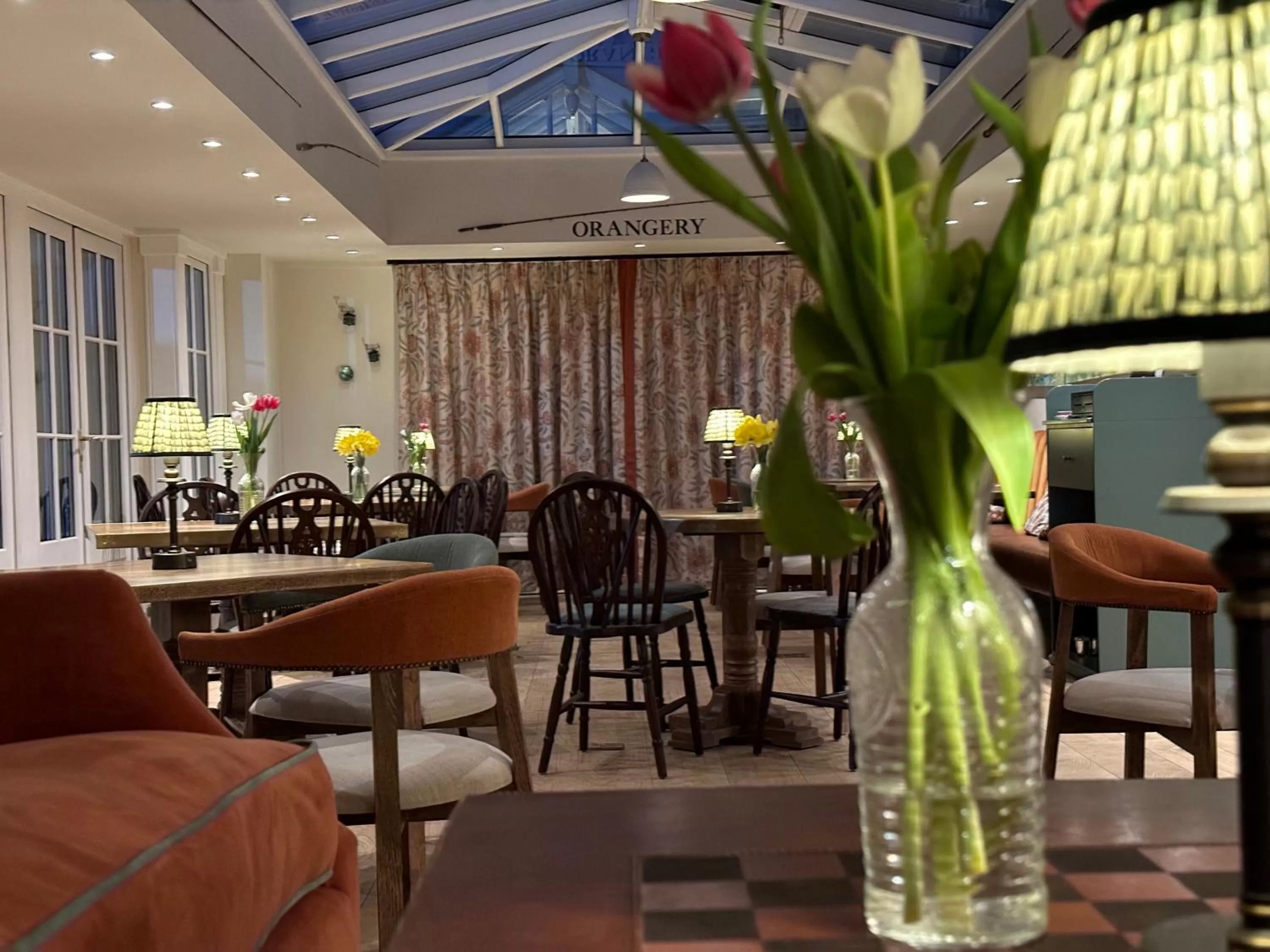 Dining area in The Barnsdale, Rutland