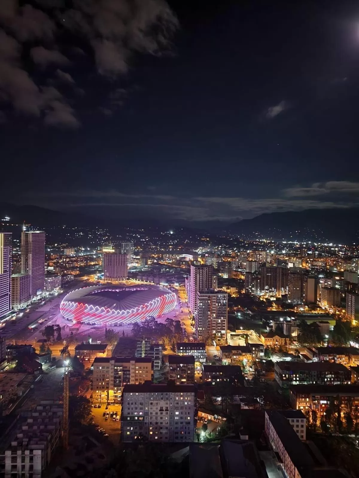 Bird's-eye View in Orbi City Batumi Black Sea Arena