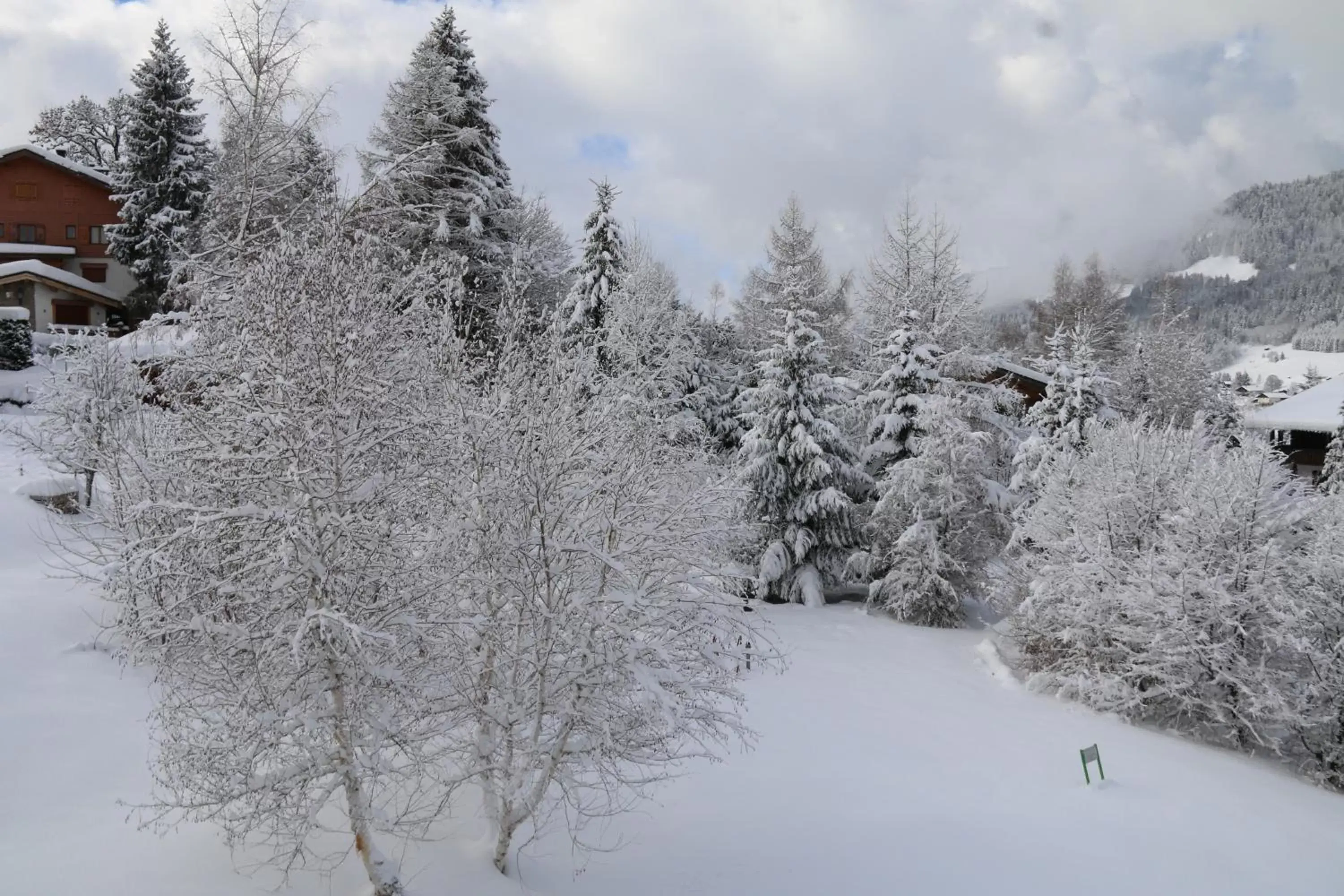 Garden, Winter in La Résidence de L'Ours