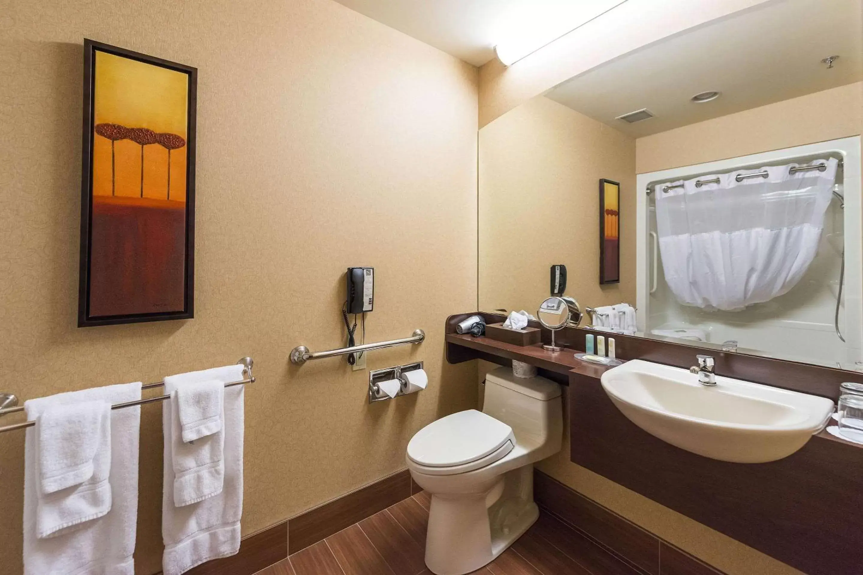 Photo of the whole room, Bathroom in Quality Inn & Suites Lévis