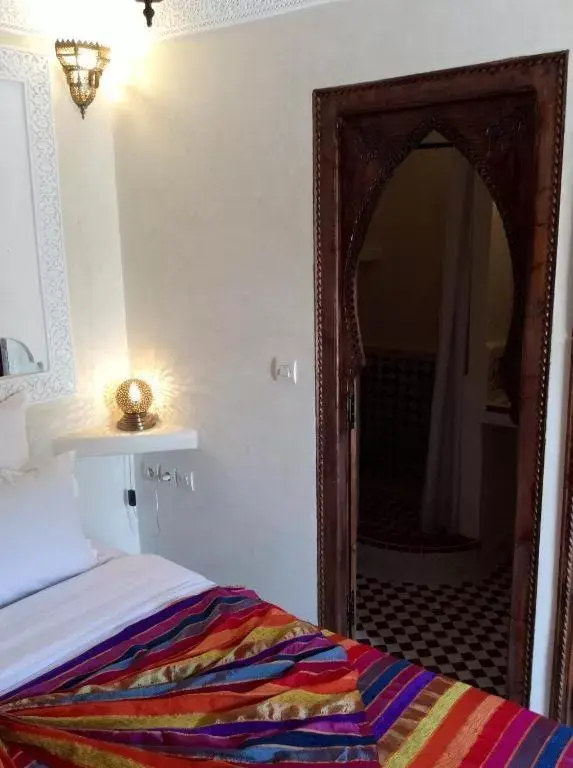 Bed in Riad Ghali Hotel & SPA