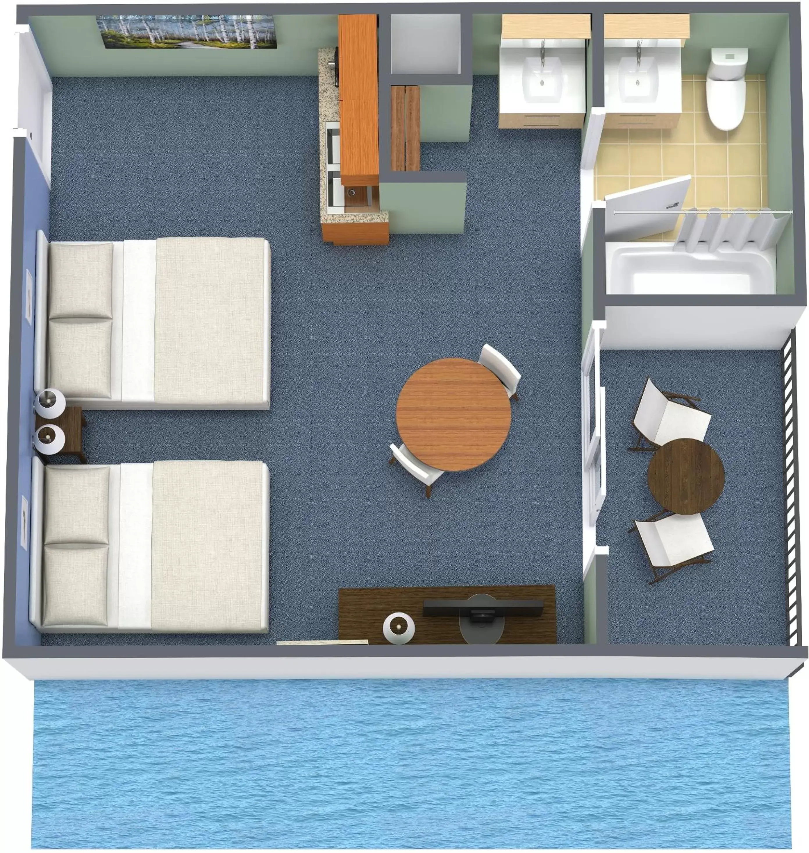 Floor Plan in Breakers Resort Hotel