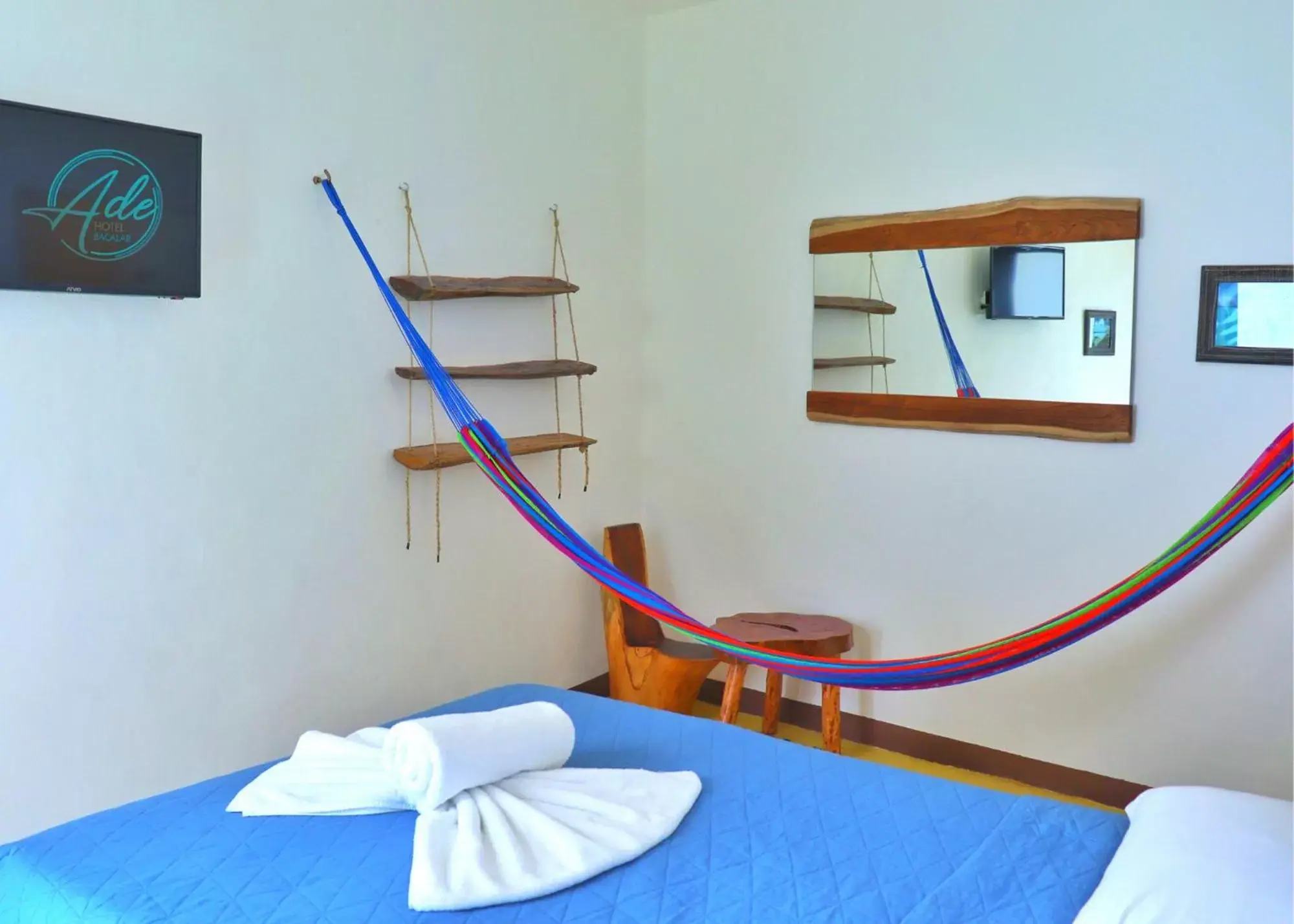 Bed in Ade Hotel Bacalar