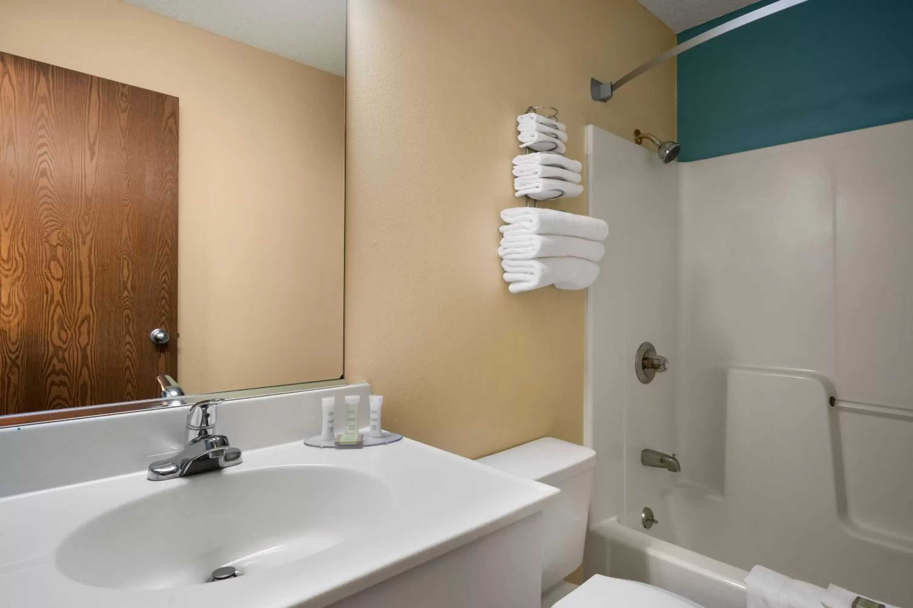 Bathroom in Super 8 by Wyndham Peoria East